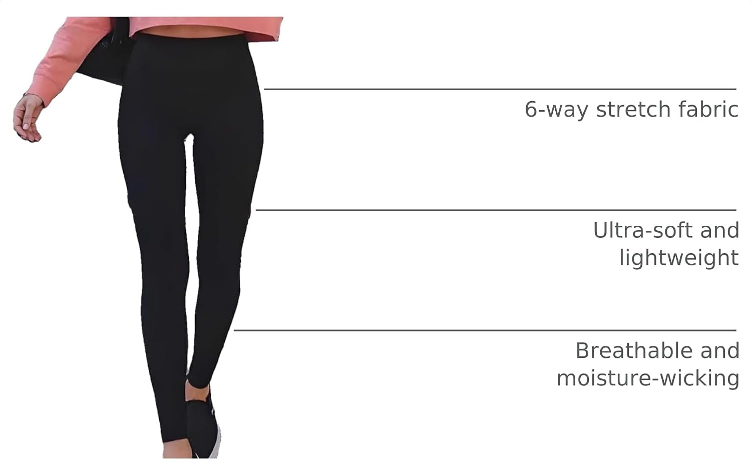 Detalle 2 de Blisset 3-Pack High Waisted Leggings