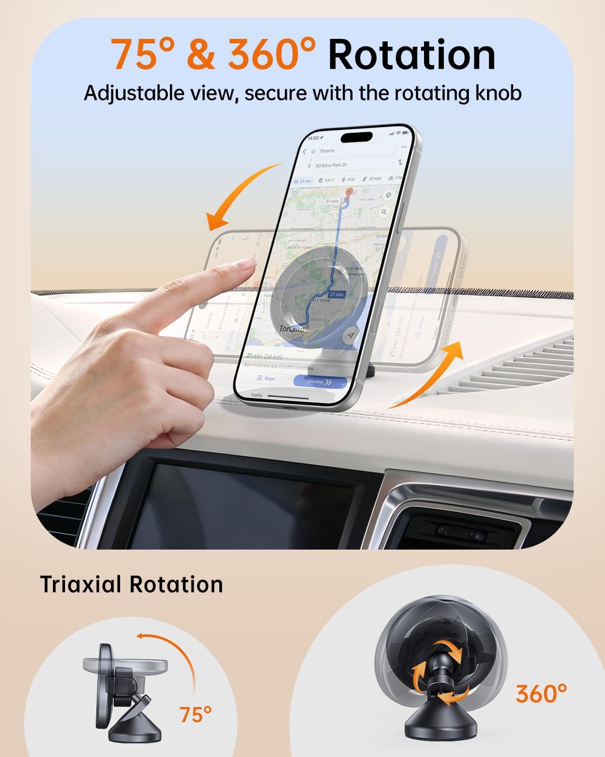 Thumbnail 1 de SYNCWIRE MagSafe Car Mount 1.5in