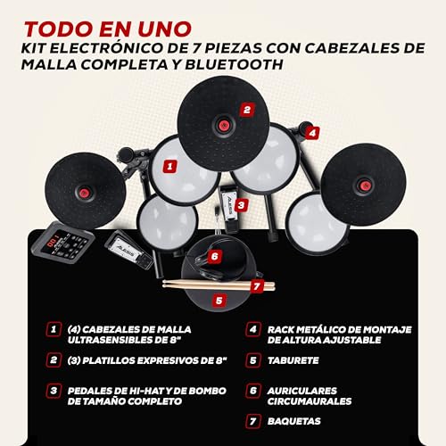 Detalle de Alesis Turbo Max: batería electrónica todo en uno para empezar a tocar sin ruido