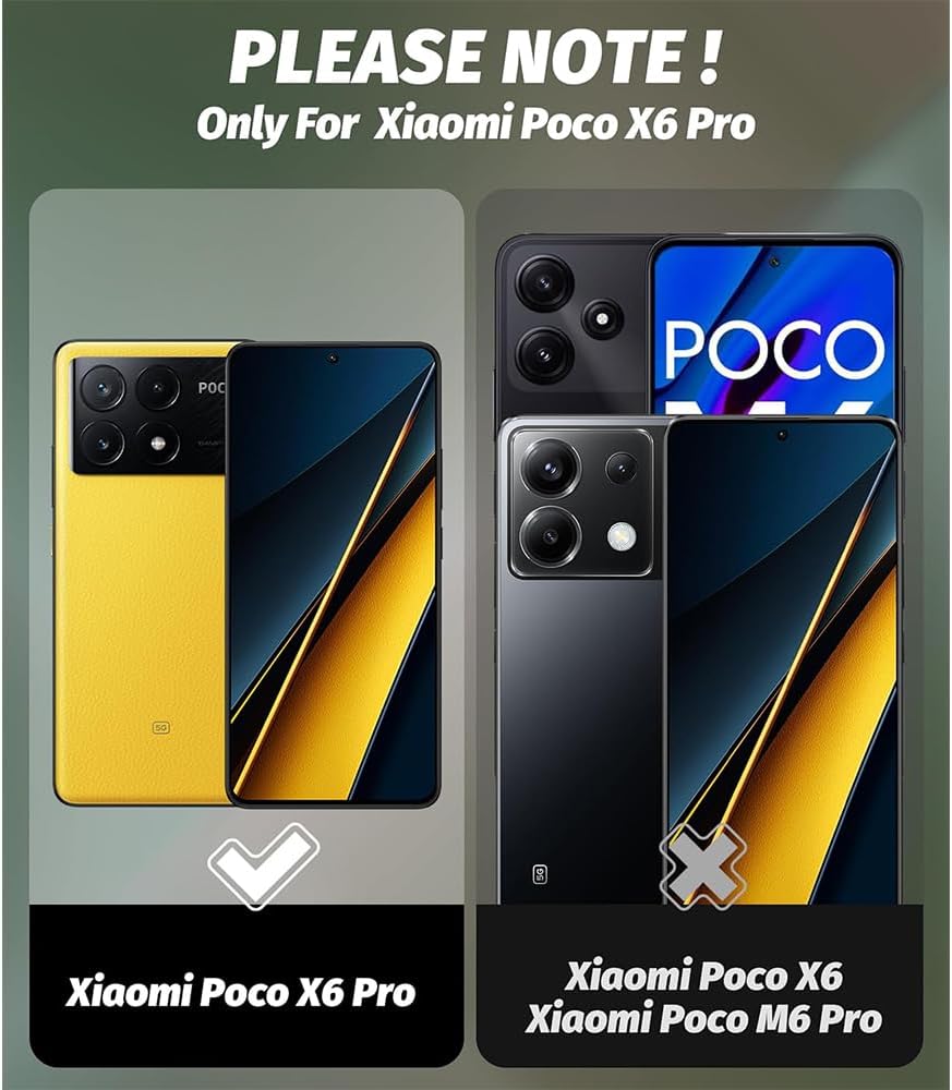 Thumbnail 6 de CaseLover Transparent Hülle für Xiaomi Poco X6 Pro 5G – Weiches TPU mit Stoß- und Kratzschutz