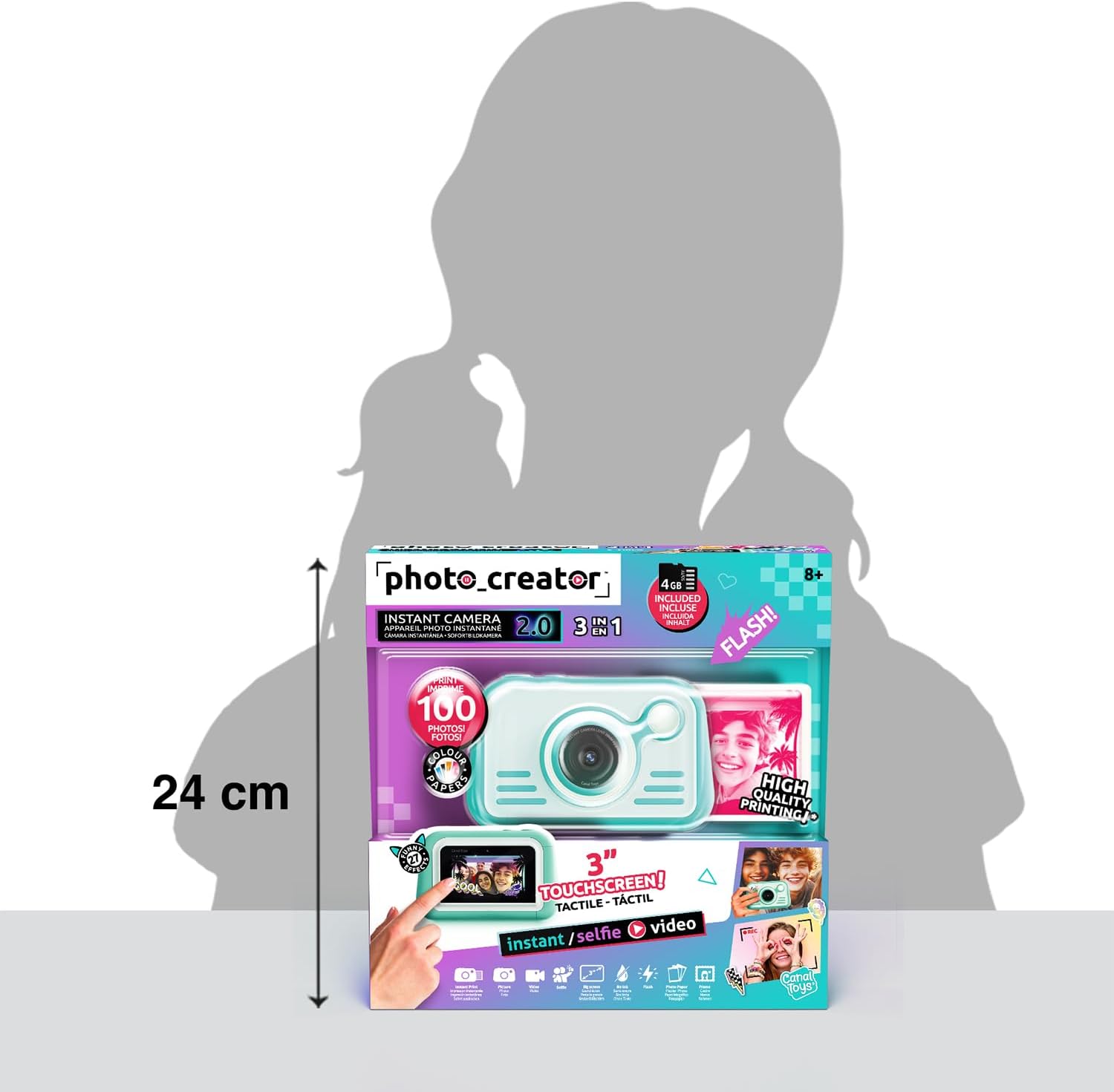 Thumbnail 4 de Canal Toys Photo Creator Sofortbildkamera blau für Kinder ab 8 Jahren (CLK 046)