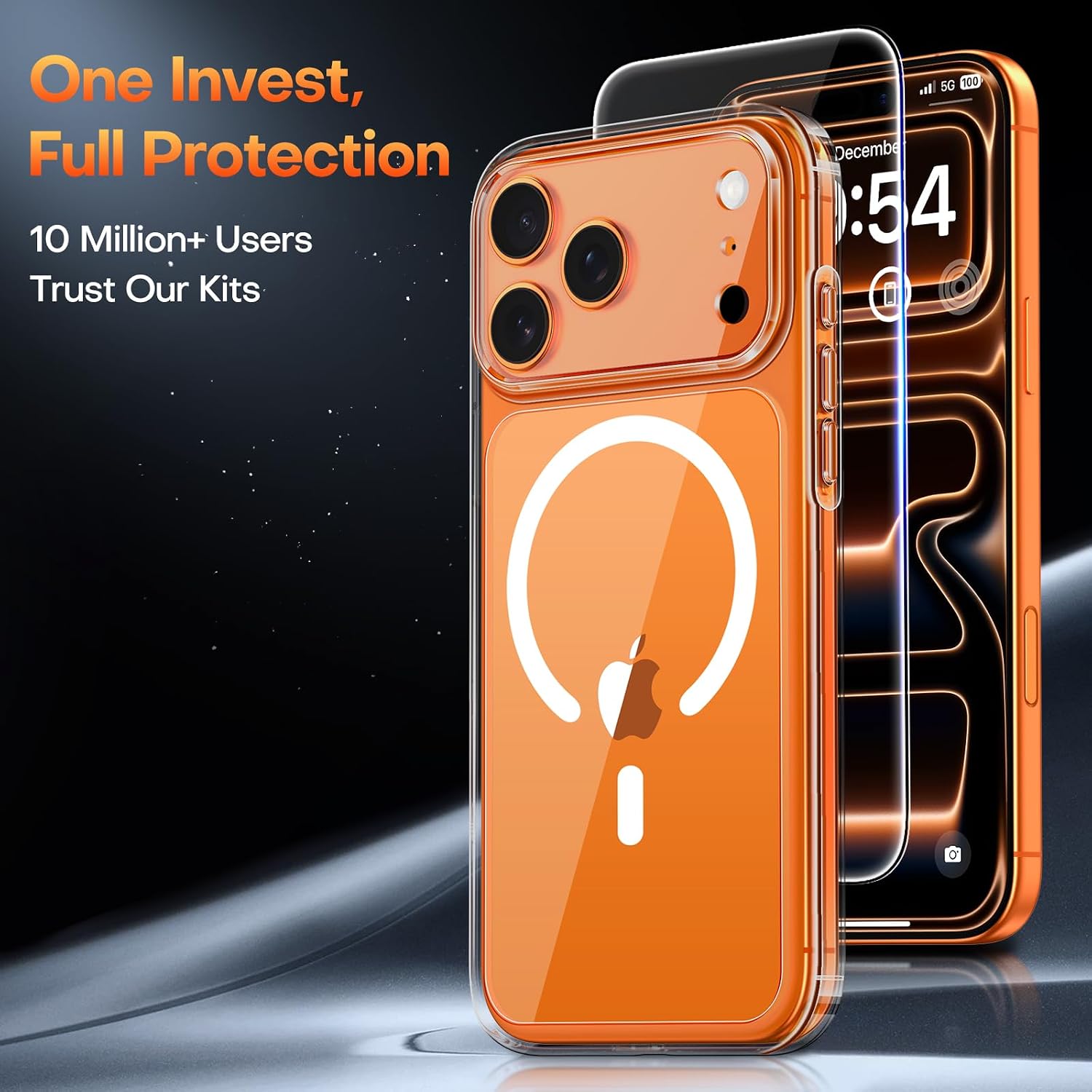 Thumbnail 1 de TAURI iPhone 17 Pro clear slim case 6.3 inch