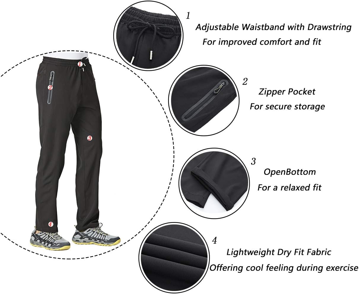 Thumbnail 2 de EKLENTSON Men’s Lightweight Outdoor Hiking Jogger Trousers with Stretch & Zip Pockets
