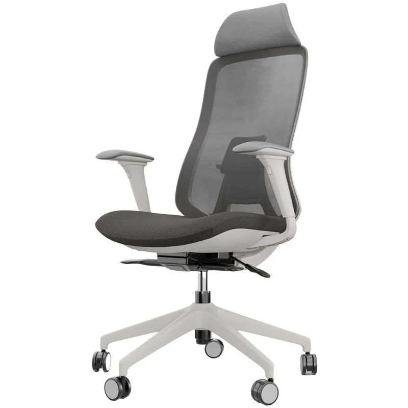 Detalle de Spacio Asmara Silla de Oficina Blanca/Negra: comodidad y diseño premium para tu escritorio
