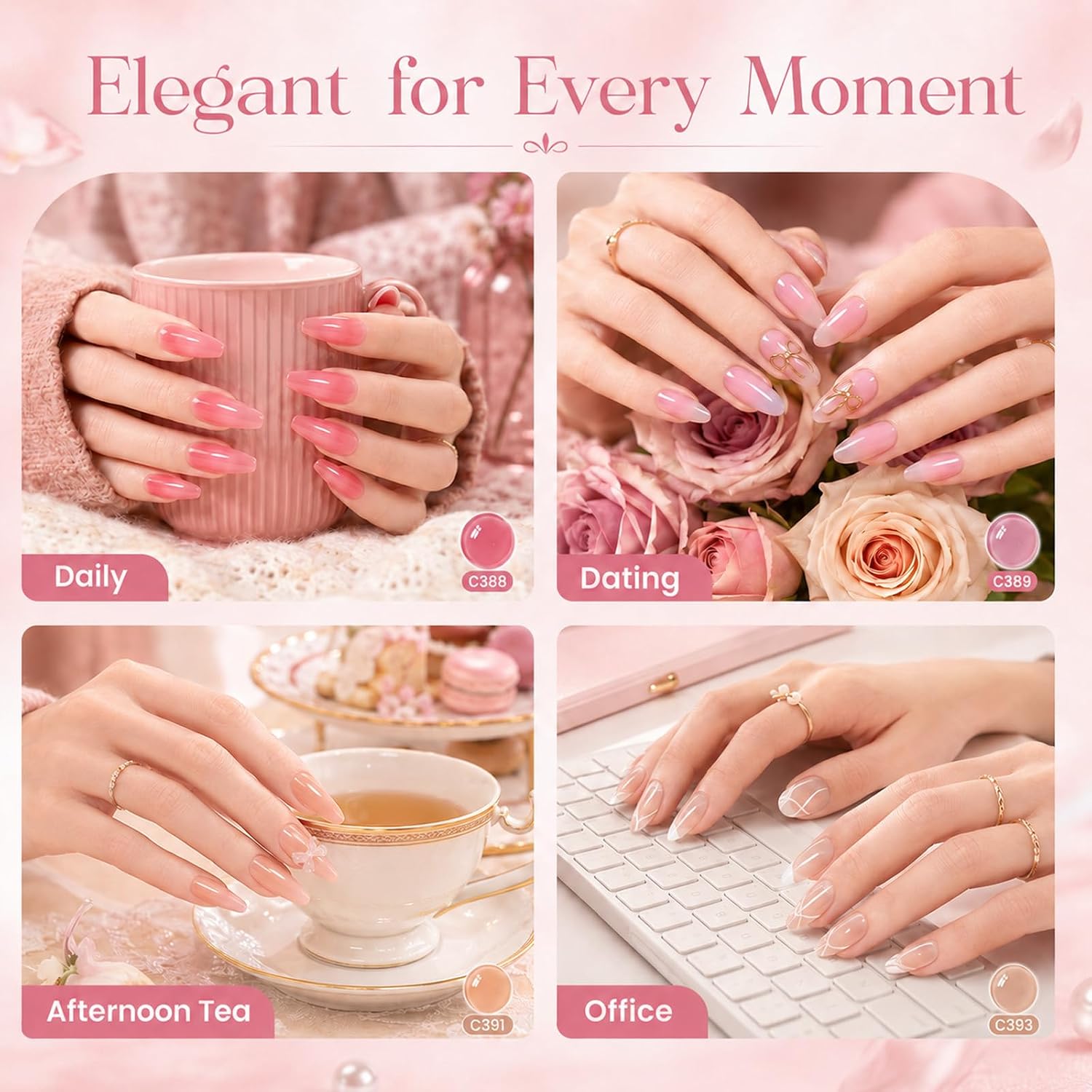 Thumbnail 3 de Beetles Nude Gel Polish Set, 6 Colors ⚙