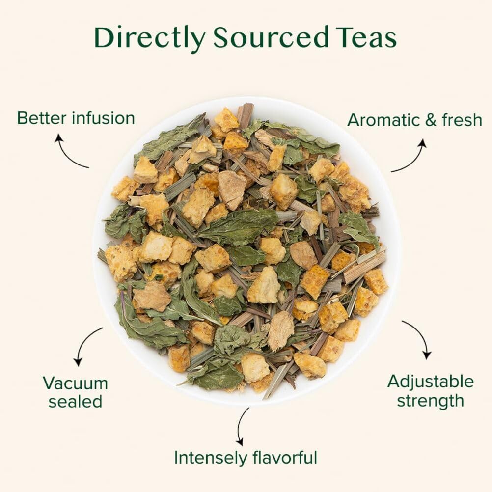 Detalle 2 de VAHDAM Citrus Ginger 100g KrĂ€utertee đ”