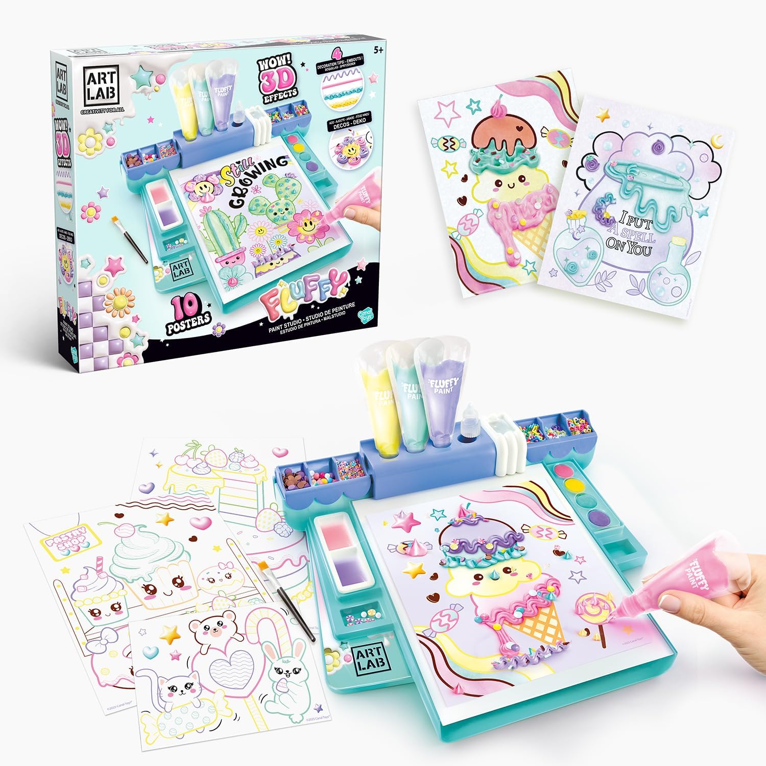 Thumbnail 2 de Canal Toys Art Lab Fluffy Painting Studio – 3D-Malerei-Set für Kinder ab 5 Jahren (bis zu 10 Motive)