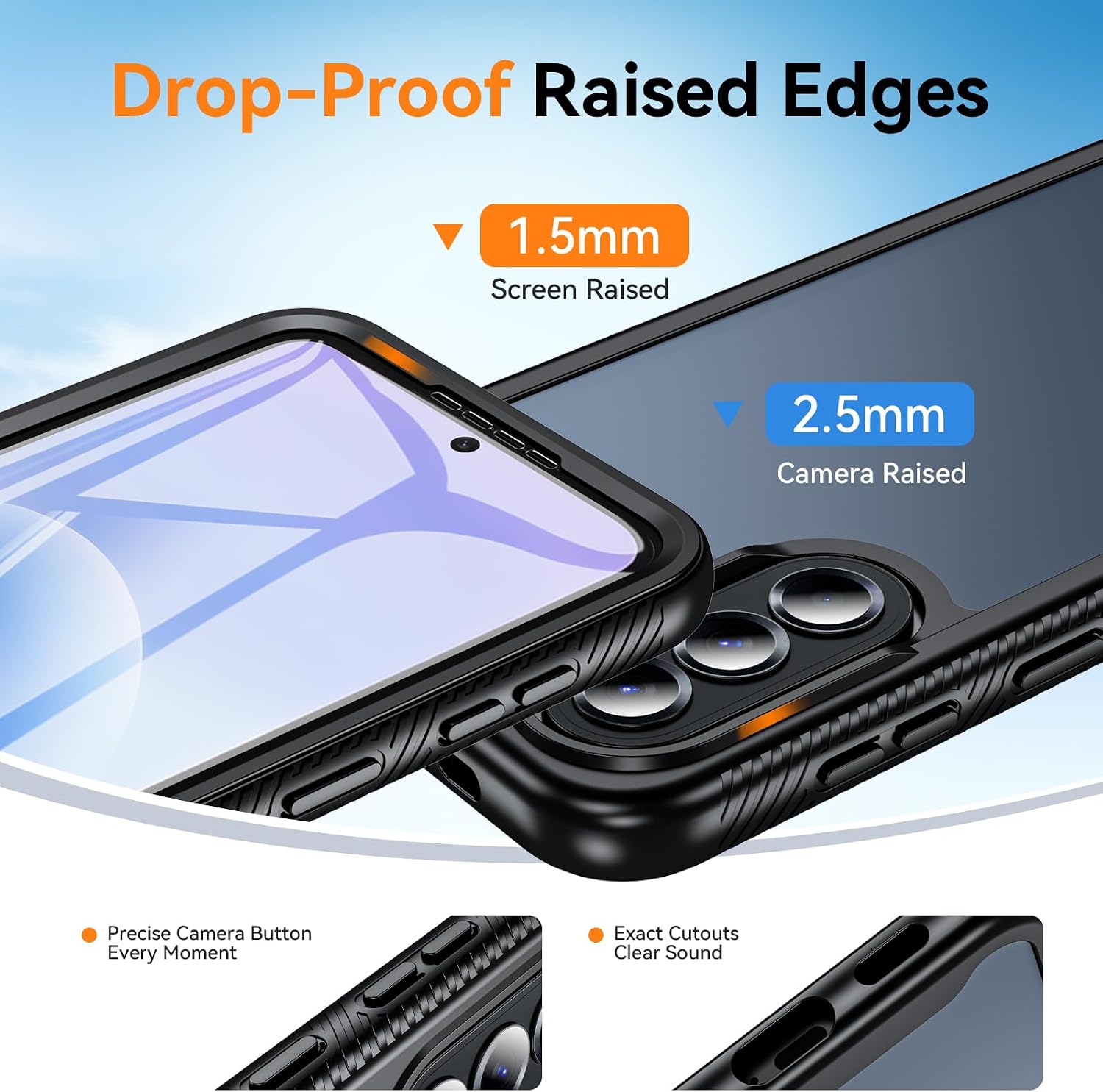 Detalle 2 de OWKEY Coque Galaxy A57 5G 360° TPU Noir