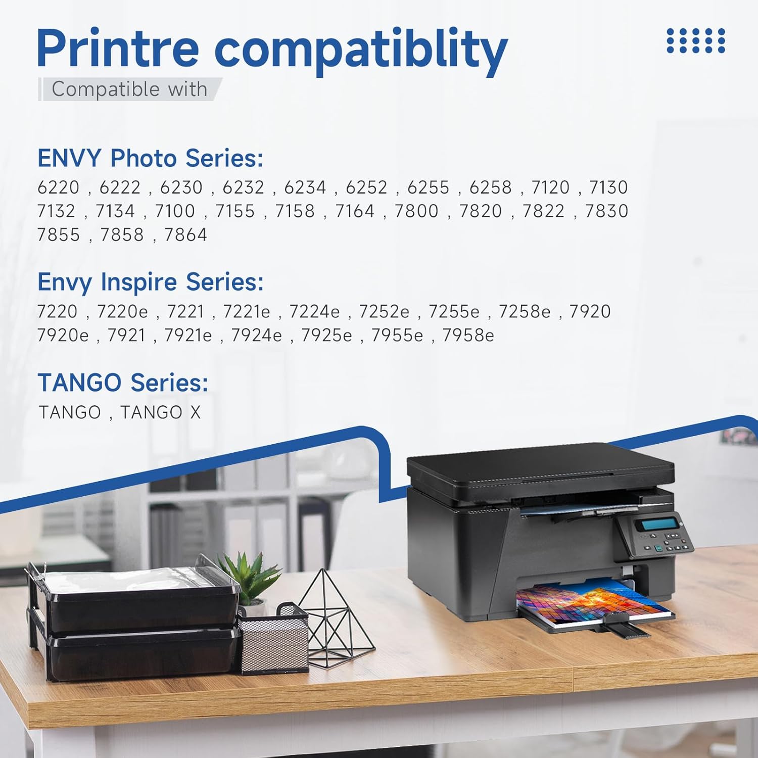 Detalle 2 de DRPRINTON 303XL Black & Colour Ink Cartridges Combo Pack (High Yield) for HP 303-compatible printers