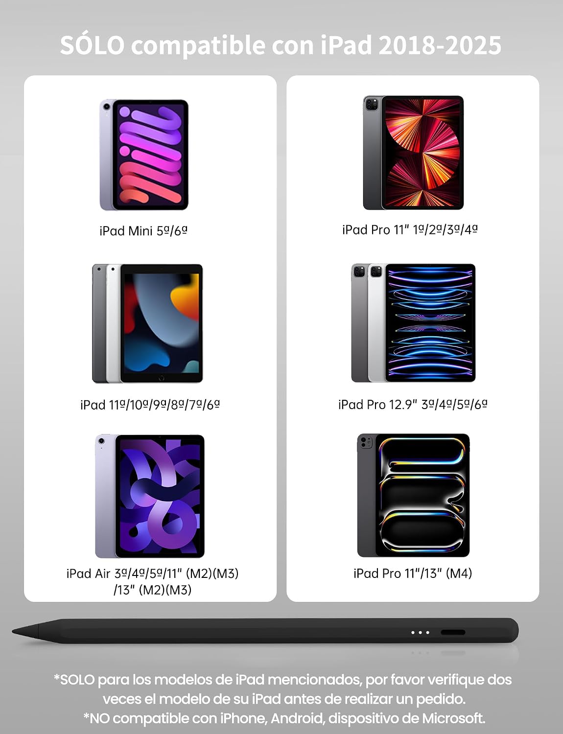 Detalle de MEKO Lápiz para iPad 13 min carga