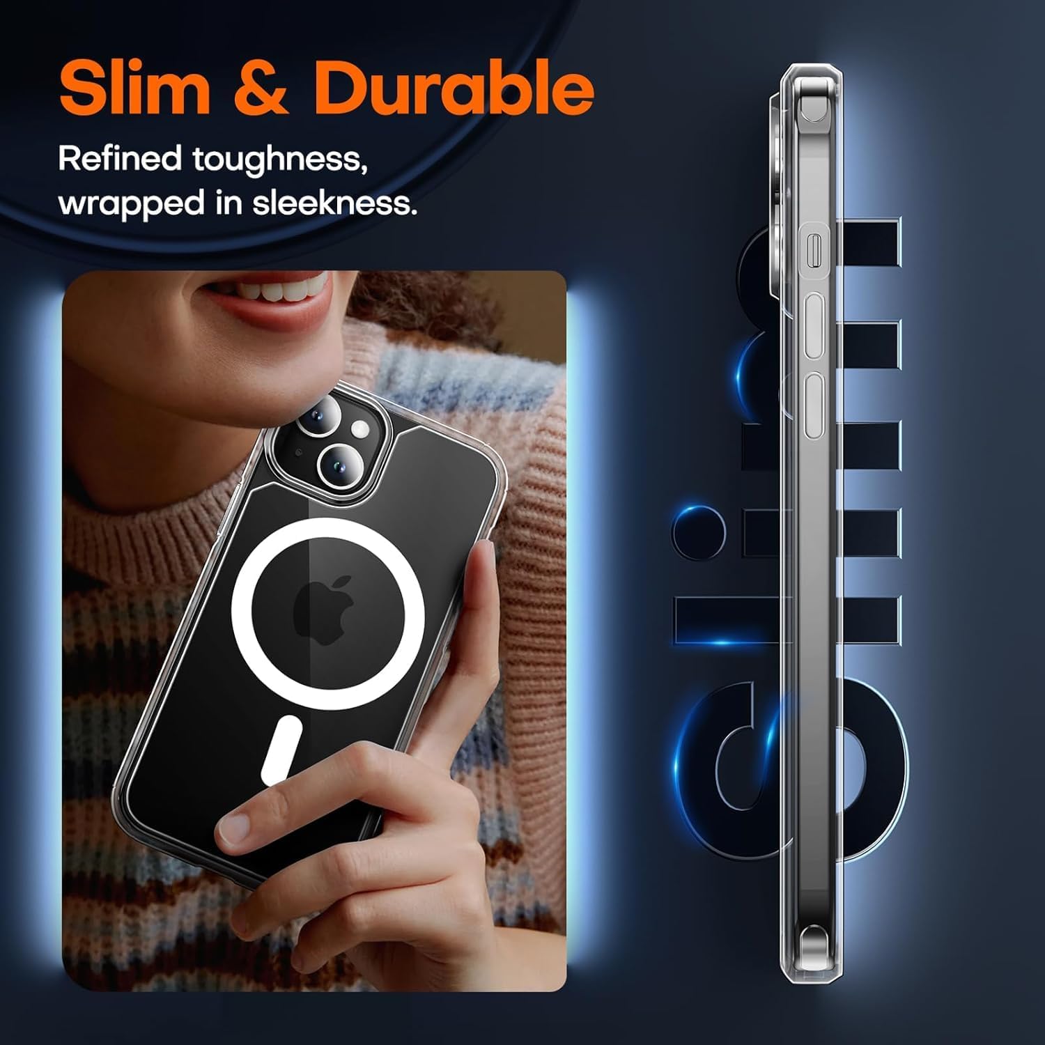 Thumbnail 4 de TAURI Hülle für iPhone 15 (6,1") mit Panzer-Schutzglas, MagSafe-Kompatibilität & 360° Schutz