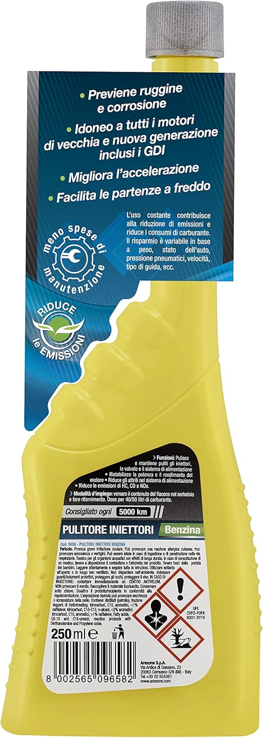 Thumbnail 1 de Arexons Additivo Benzina Pulitore Iniettori 250 ml – Protettivo per Motori a Benzina