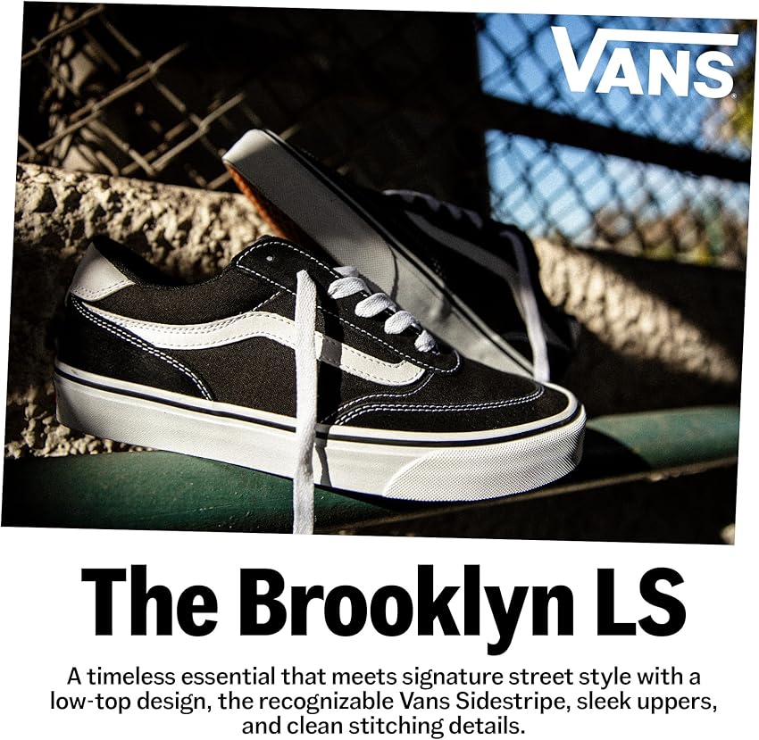 Thumbnail 6 de Vans Brooklyn LS Checkerboard Black Asphalt 40,5 EU