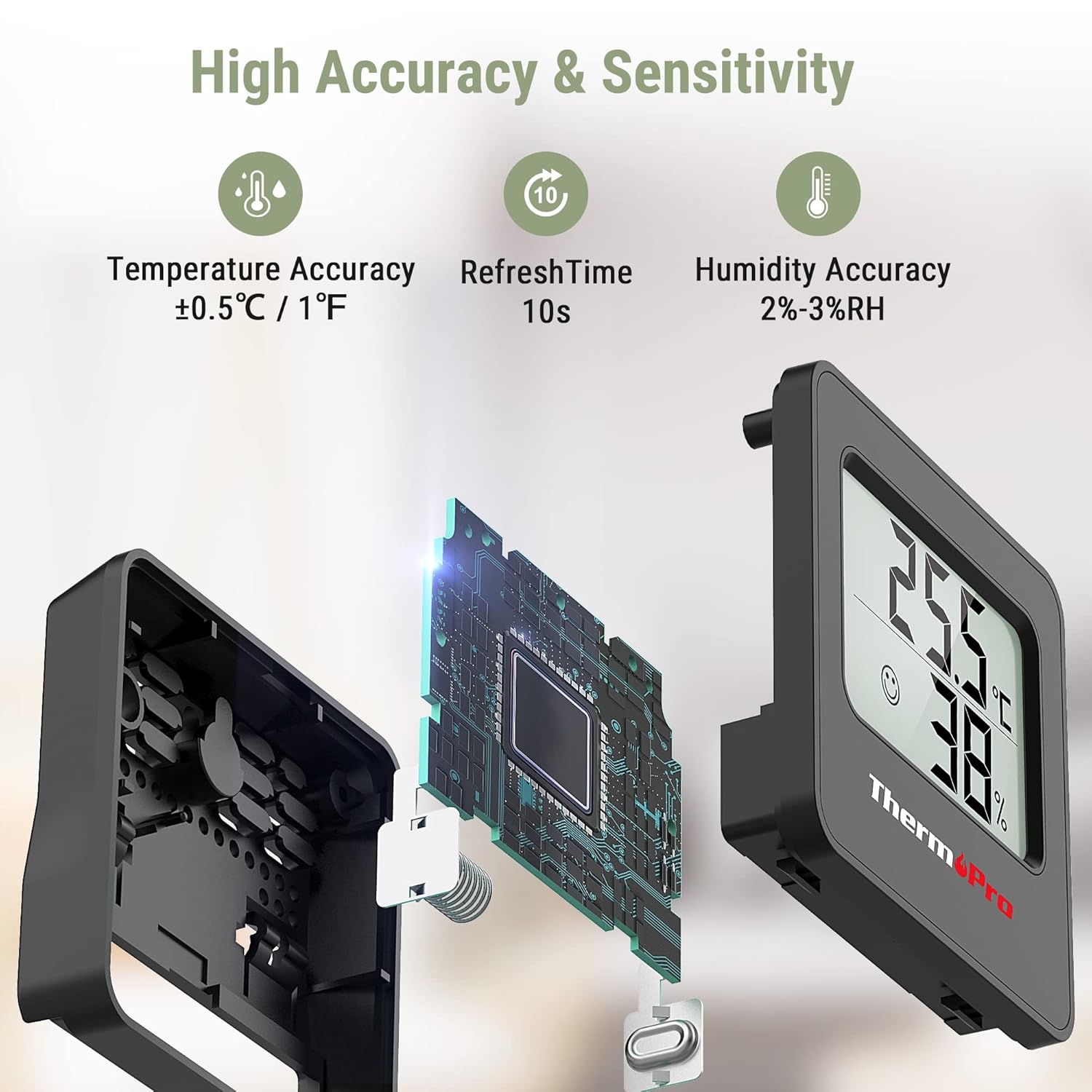 Thumbnail 2 de ThermoPro TP157 Indoor Hygrometer for Home