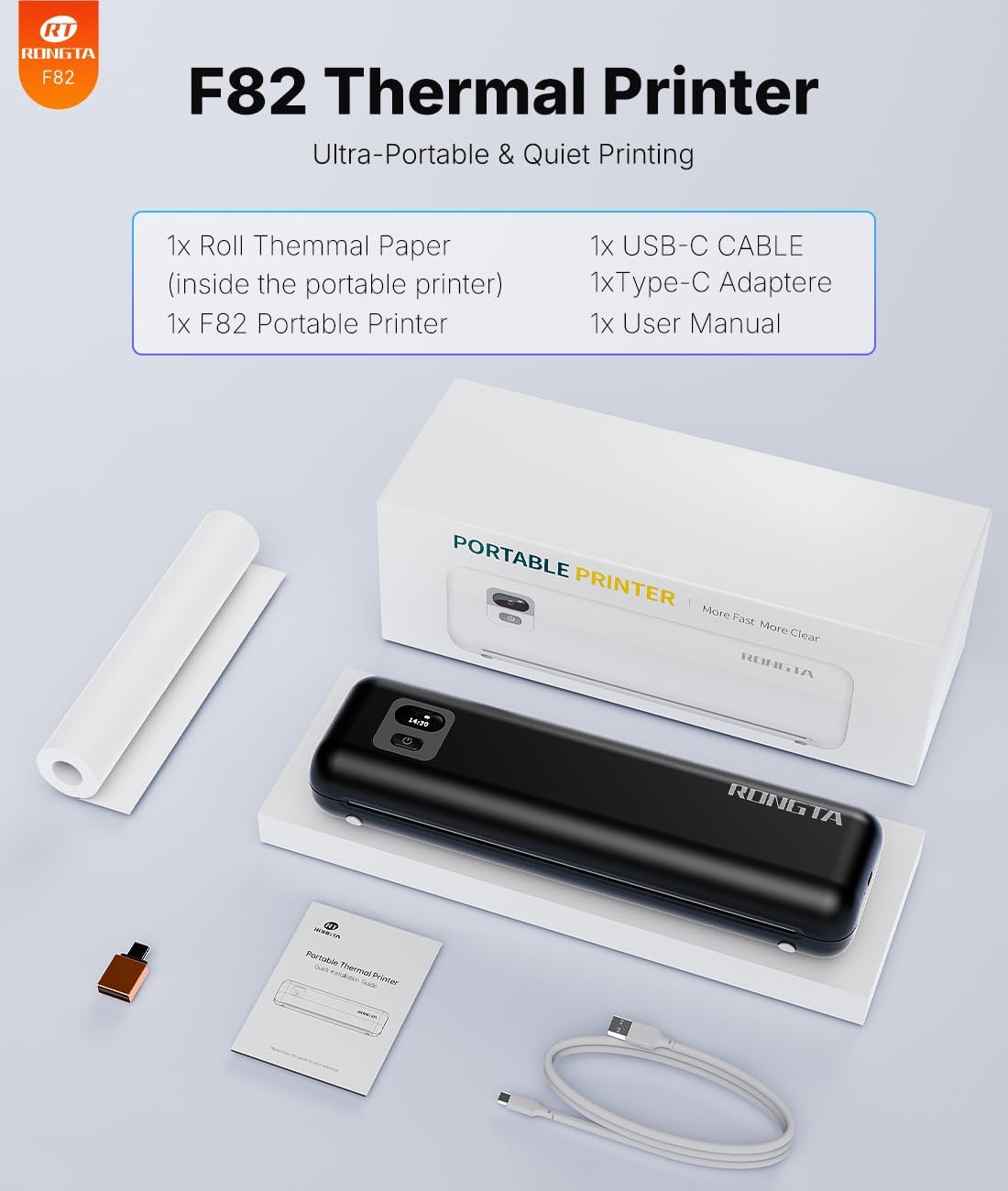 Thumbnail 6 de Rongta F82 Portable Thermal Printer 2550mAh
