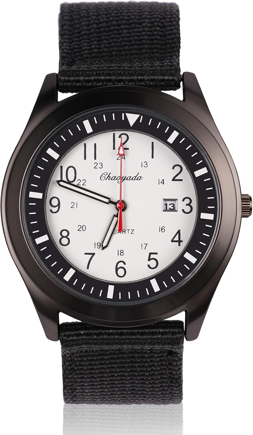 Thumbnail 2 de Vicloon Orologio da Uomo – Orologio Quarzo Militare con Datario, Cinturino Nylon Verde