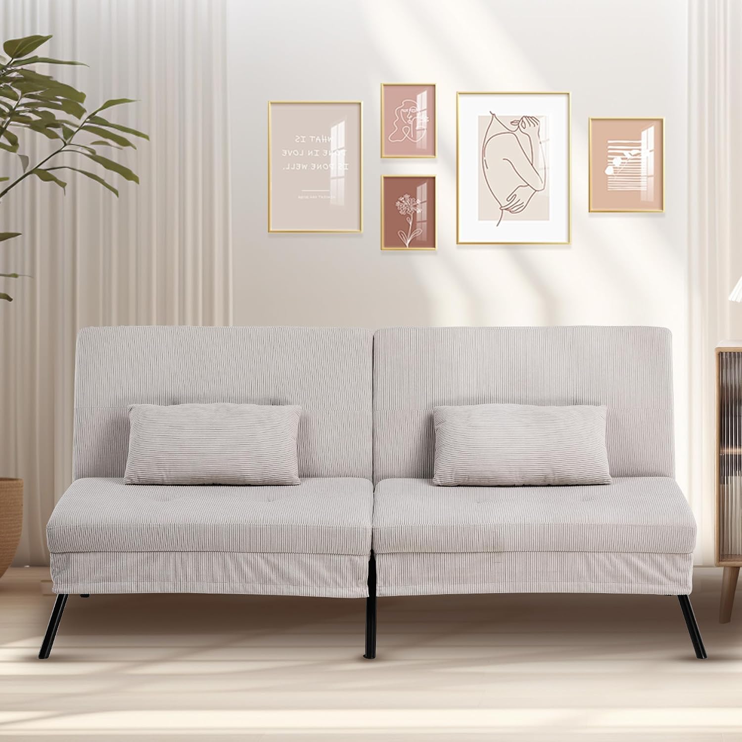 Thumbnail 5 de COMHOMA Sofá Cama 3 plazas con respaldo ajustable 5 posiciones