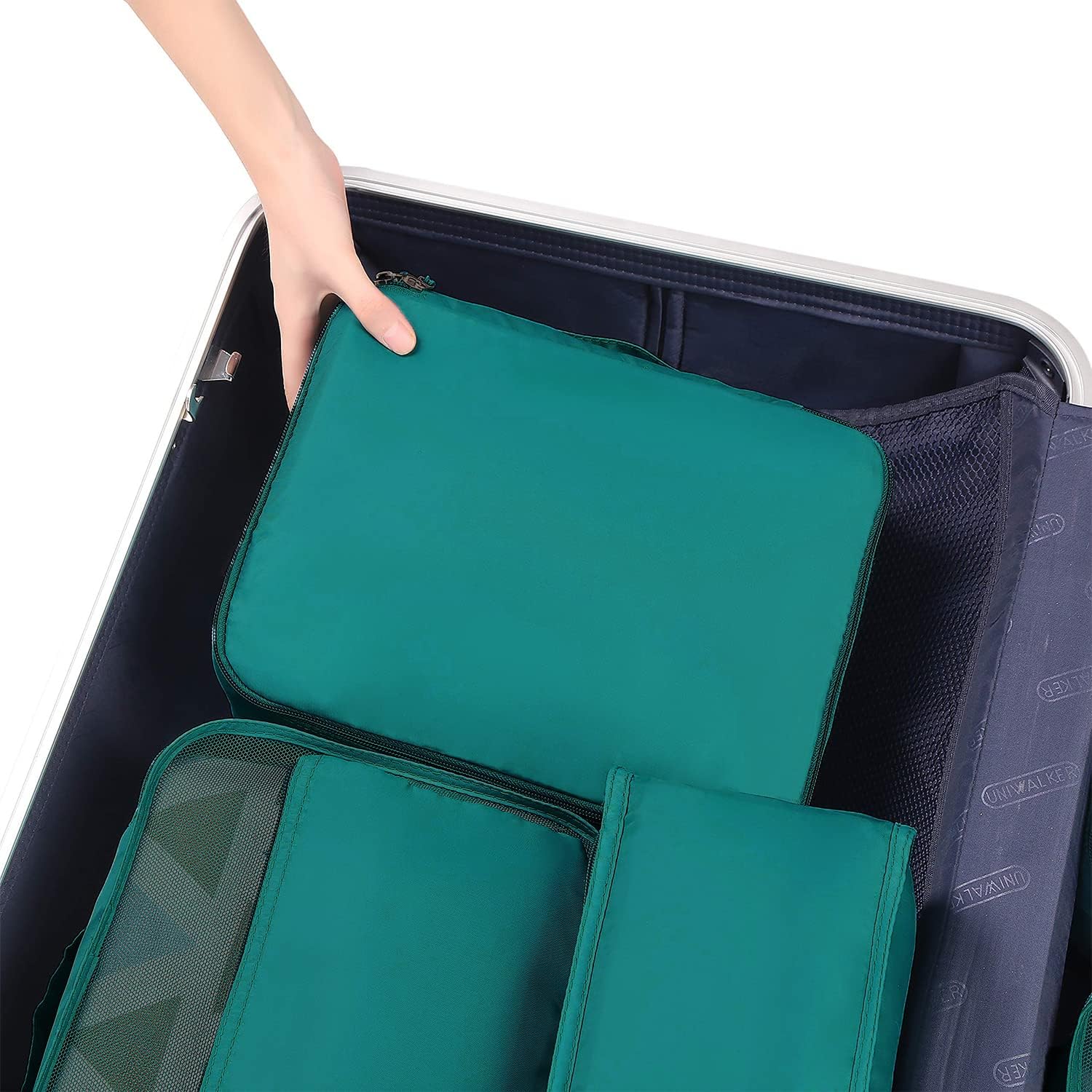 Detalle de BAGAIL 8-teiliger Packwürfel-Set mit Kleidertaschen und Kofferorganizer