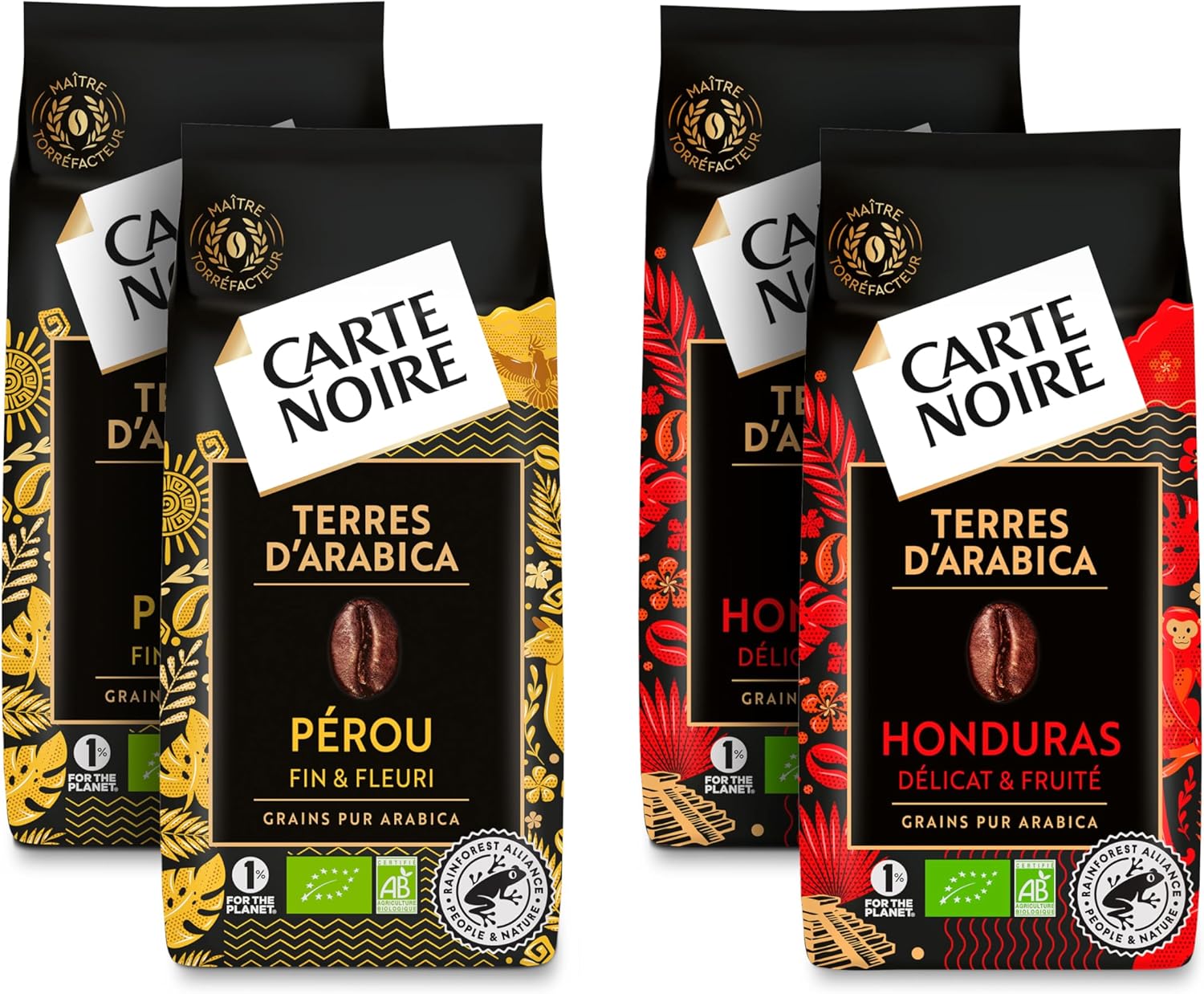 Detalle de Carte Noire Café Terres d'Arabica 4x500 g