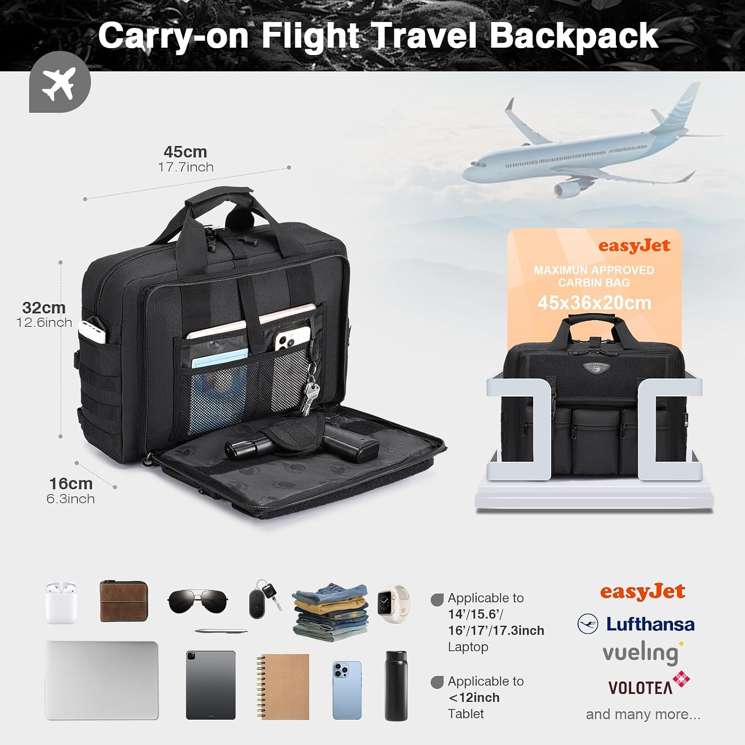 Detalle 2 de SPAHER Borsa Porta PC 17" Valigetta 24 Ore 💼