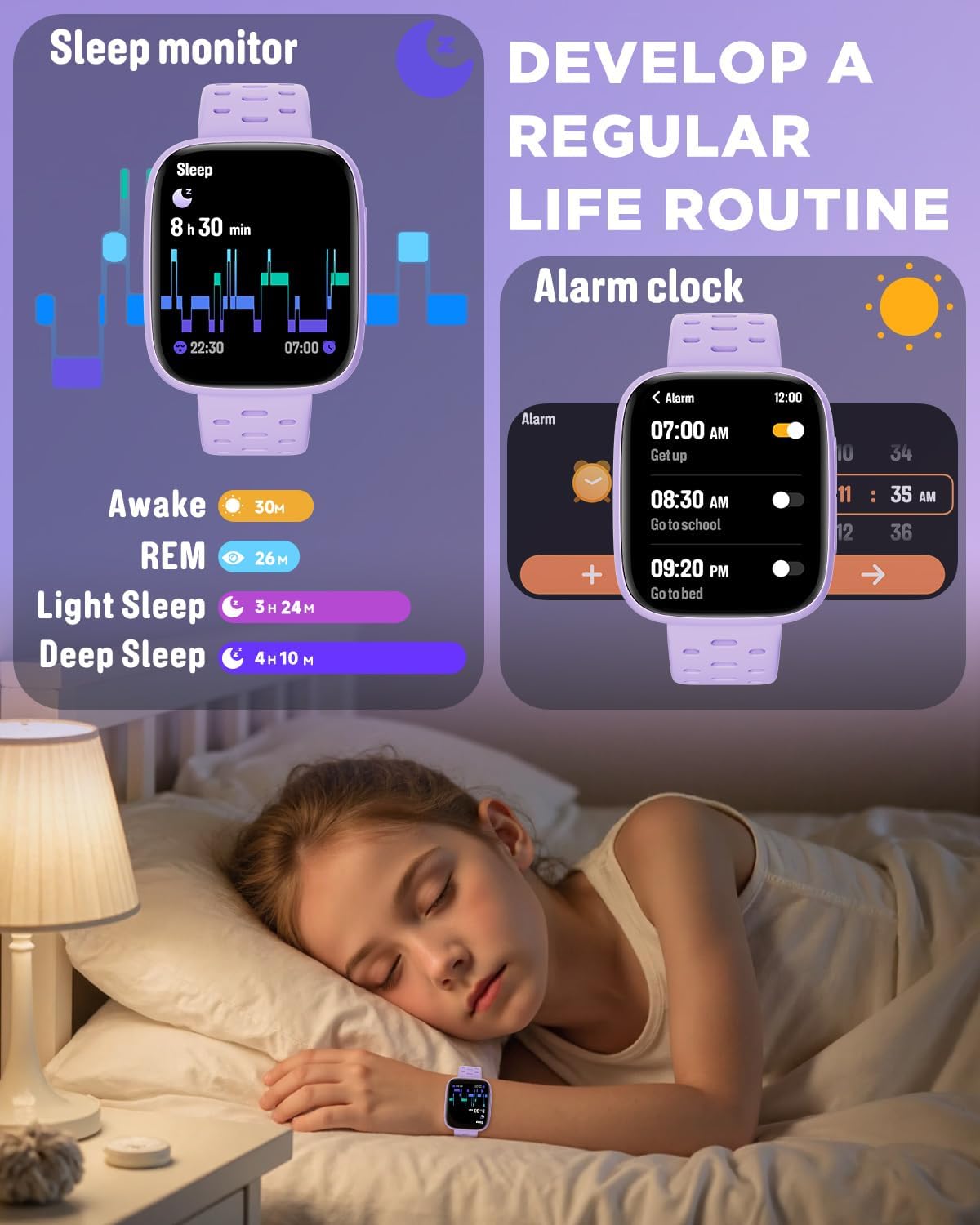 Detalle de BIGGERFIVE Kids Smart Watch 1.8-inch AMOLED