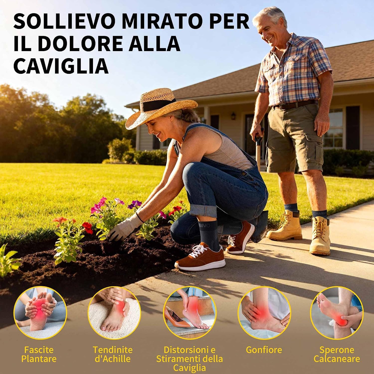 Detalle 2 de CAMBIVO Cavigliera Sportiva 15-20 mmHg