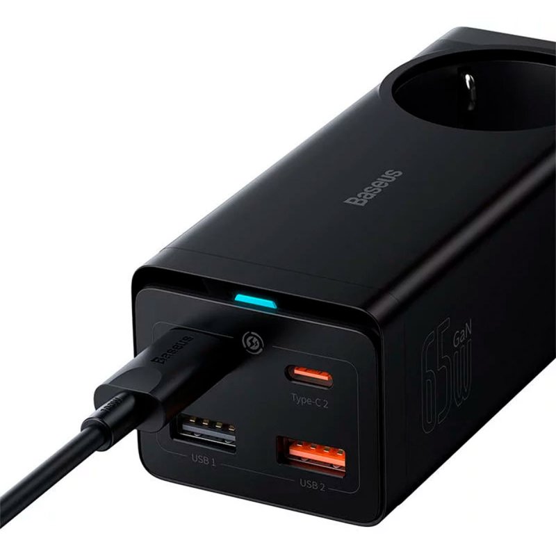 Detalle de Baseus GaN3 Pro 65W ⚡