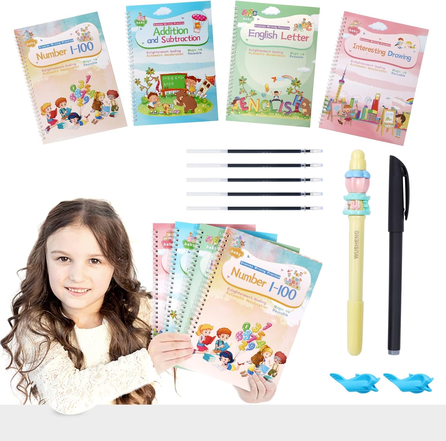 Thumbnail 4 de Magical Handwriting Workbooks Reusable Copybook 4 ✏️