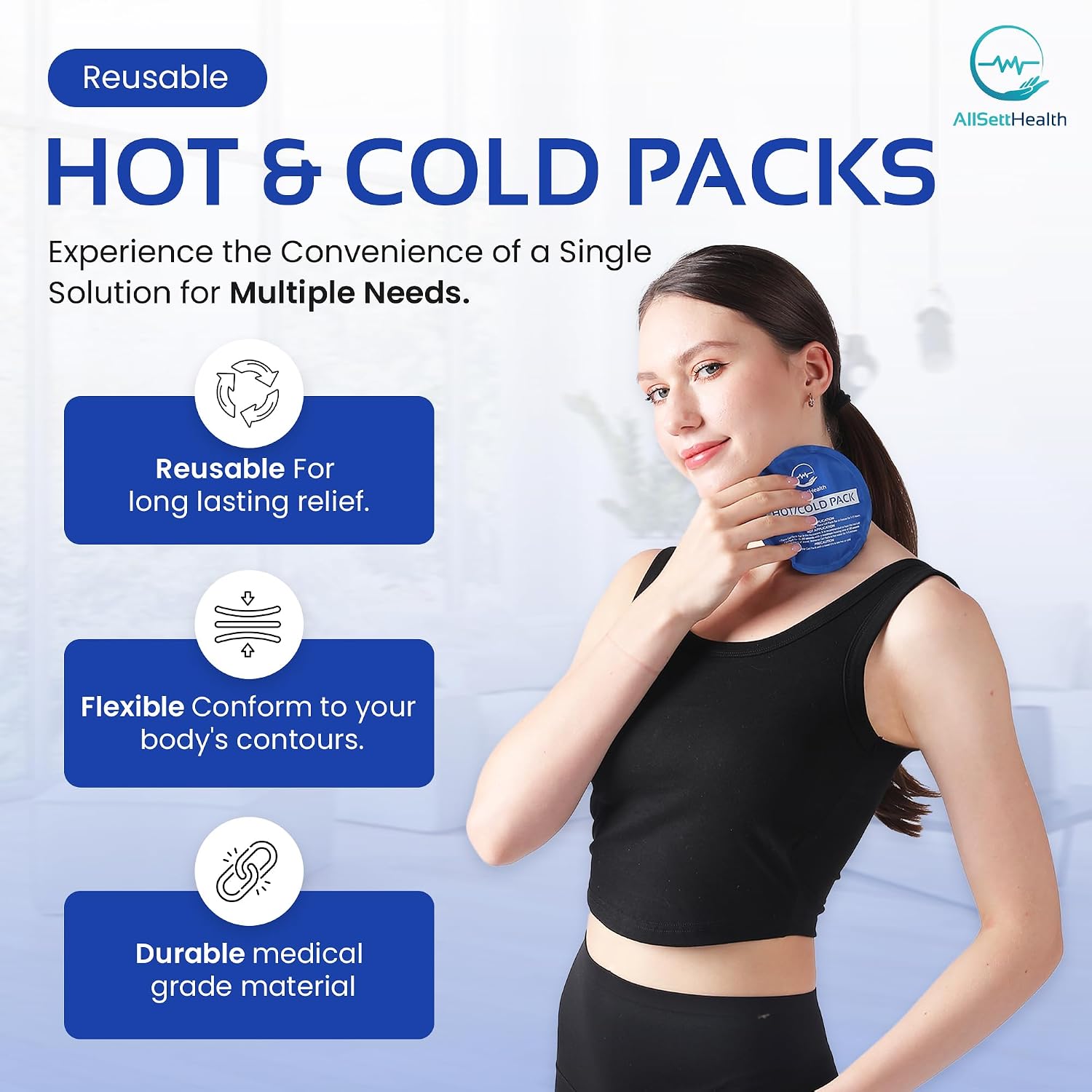Thumbnail 1 de Reusable Gel Ice Packs, 7-Piece Set