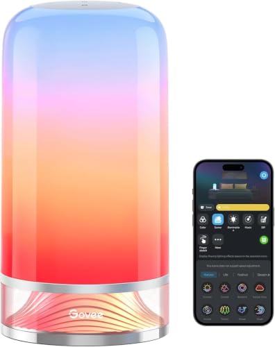 Detalle de Govee Lampada da Comodino LED RGBICWW Touch – 500 lm, 87 scene, controllo intelligente