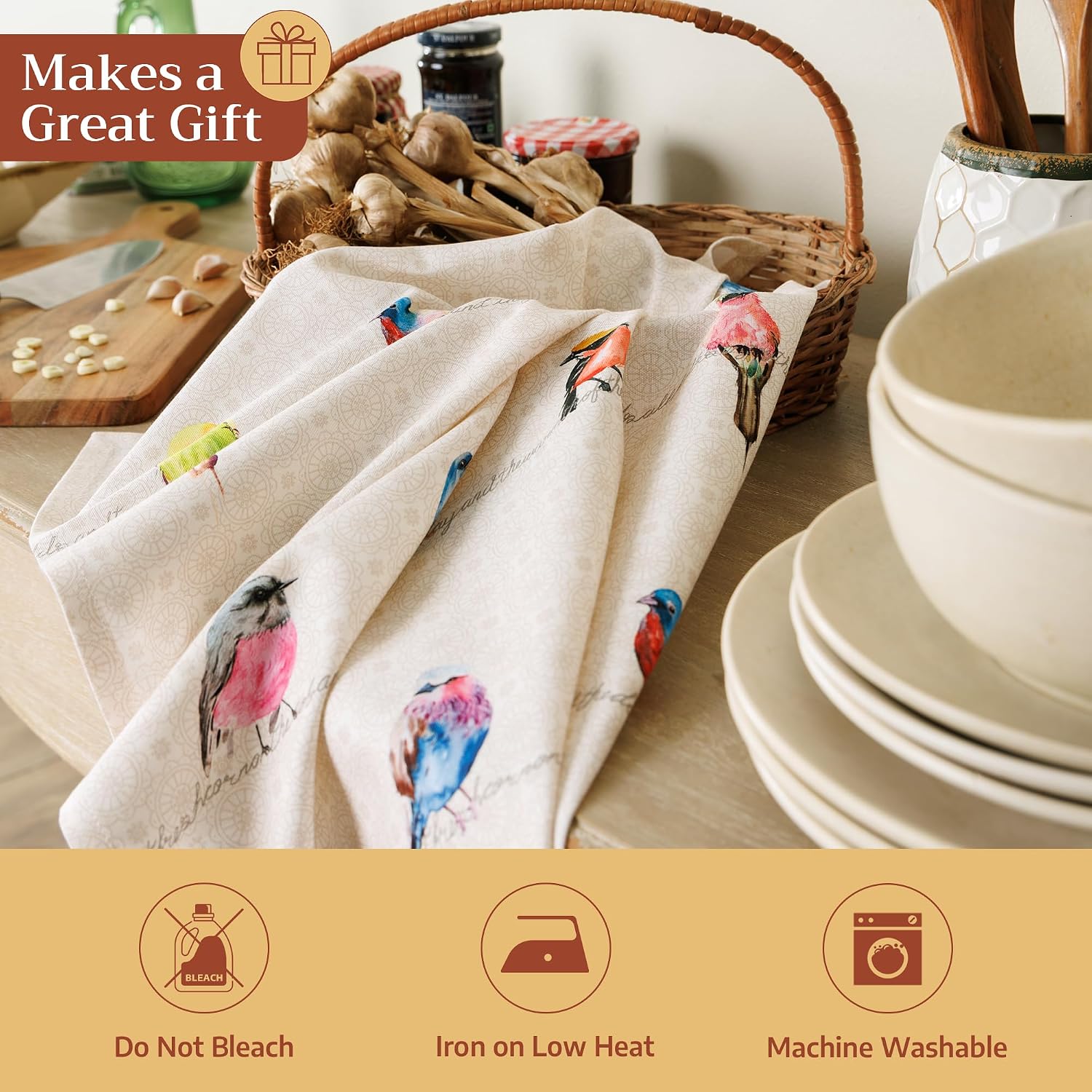 Thumbnail 4 de Maison d' Hermine Kitchen Towels 27.5x20 in