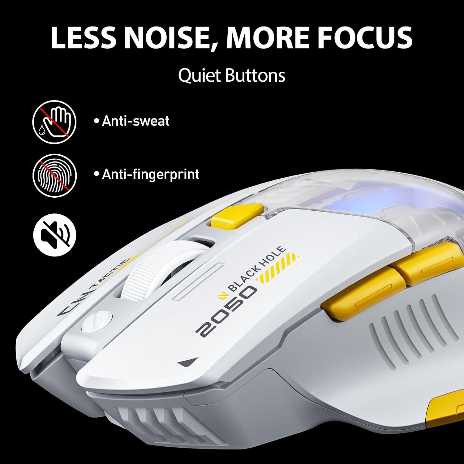 Thumbnail 4 de INPHIC A9 Explorer: Dual-Mode Bluetooth Mouse with 2400 DPI and Quiet Buttons