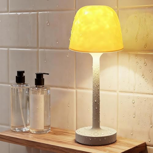Detalle de seenlast Lámpara de Ducha con Proyector de Aurora y Galaxia – Iluminación inalámbrica 2 en 1 para baño