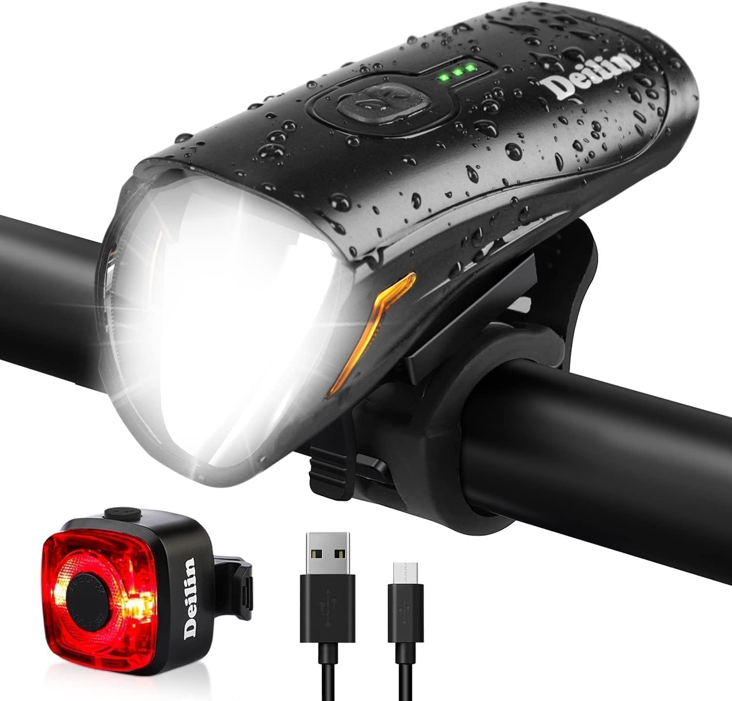 Deilin Fahrradlicht Set 70 Lux