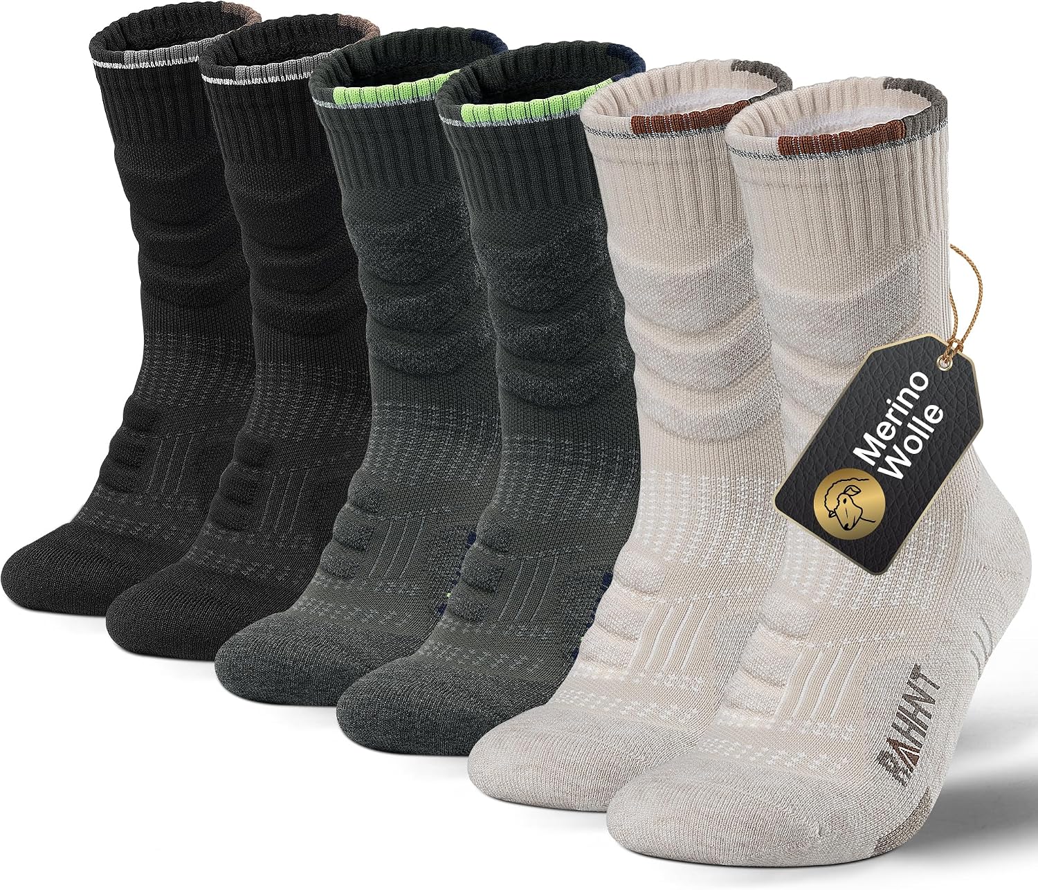 Detalle de Merino Wool Thermal Walking Socks 3 Pairs