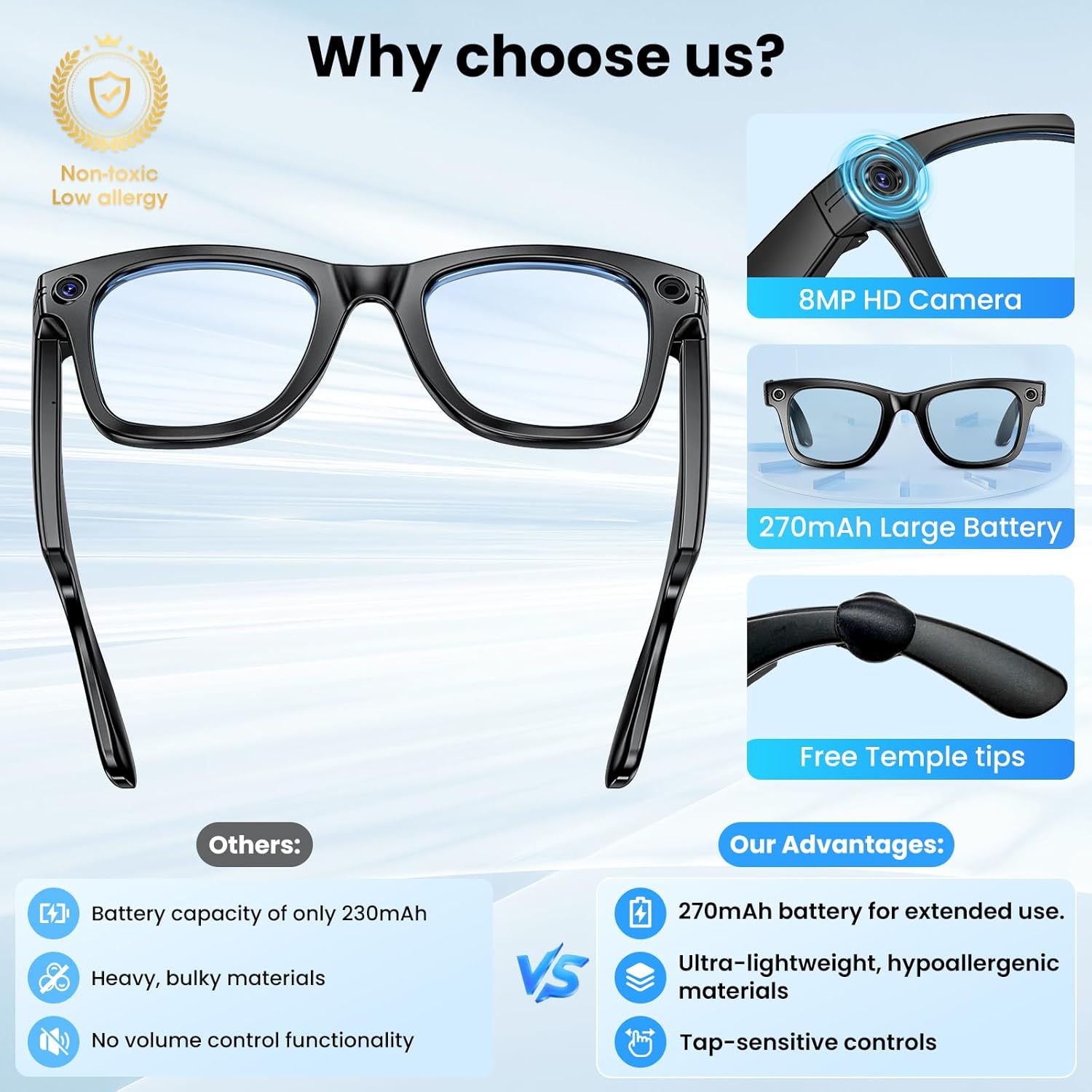 Thumbnail 2 de Mingtawn AI Smart Glasses 270 mAh