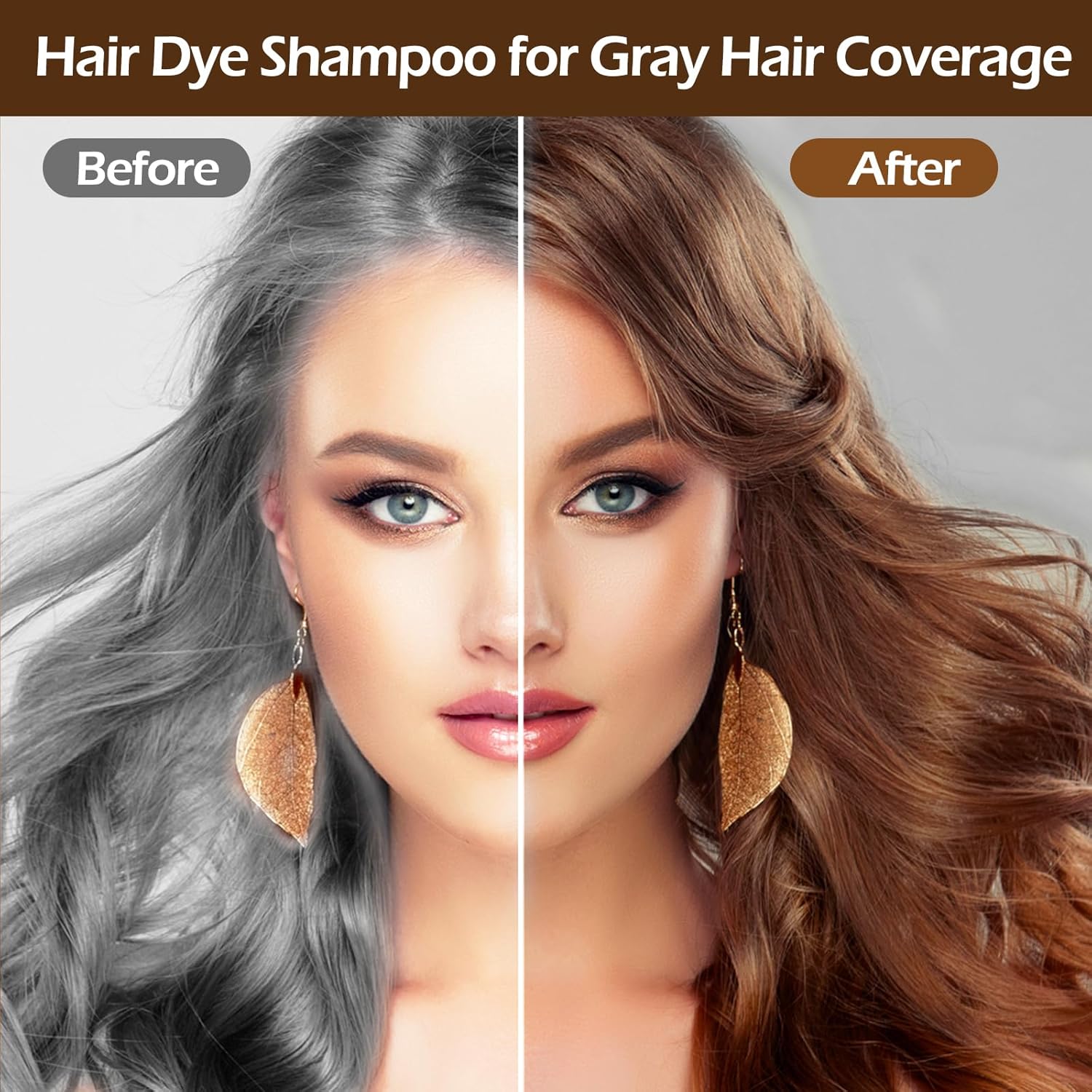 Thumbnail 2 de Shampooing Colorant Noir 3 en 1 – 500 ml pour Cheveux Brun Foncé