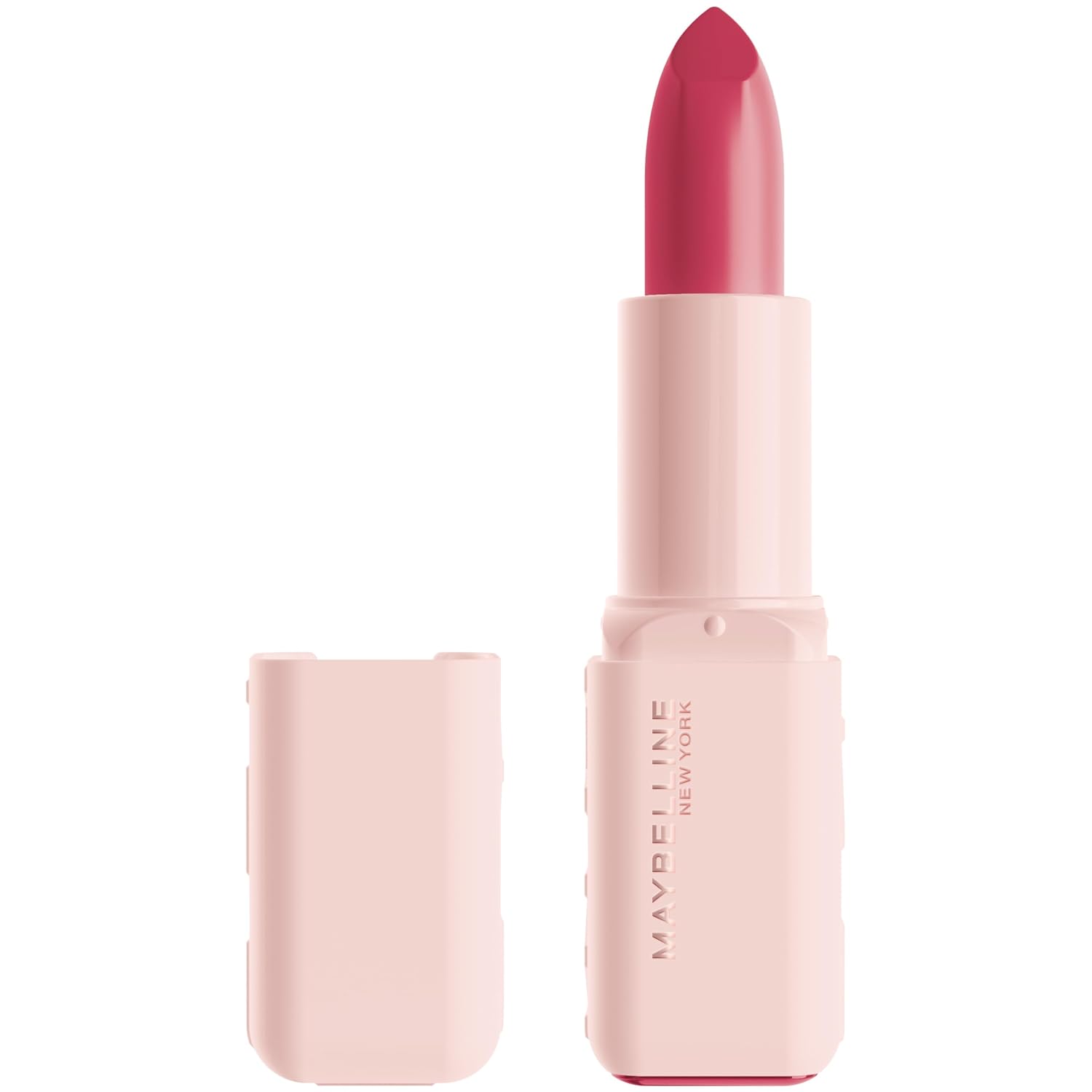 Detalle de MAYBELLINE Serum Lipstick: Hydrating Lip Makeup with 8HR Plumping Moisture in Midtone Cool Pink Satin