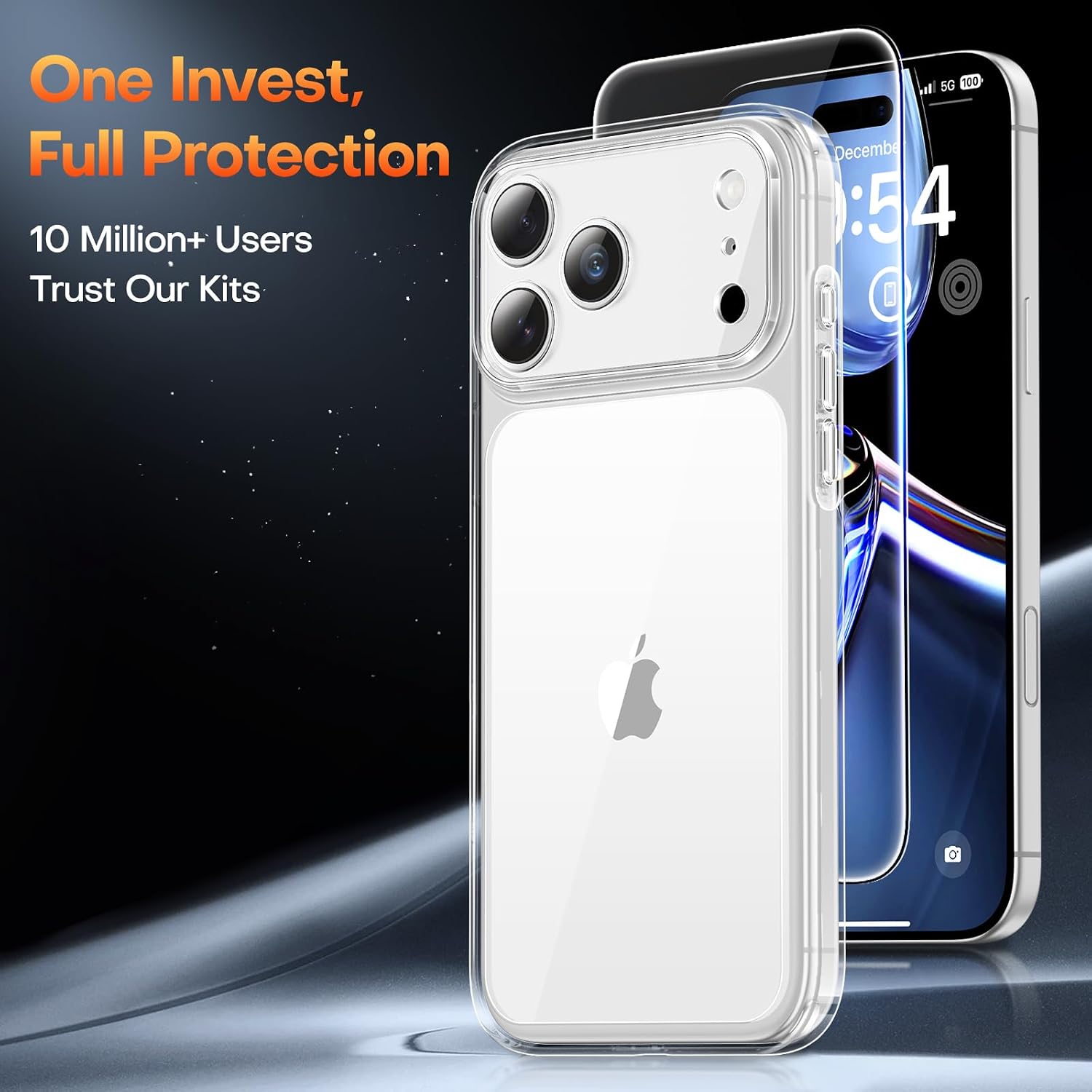 Thumbnail 2 de TAURI iPhone 17 Pro Max clear case with 1mm lip