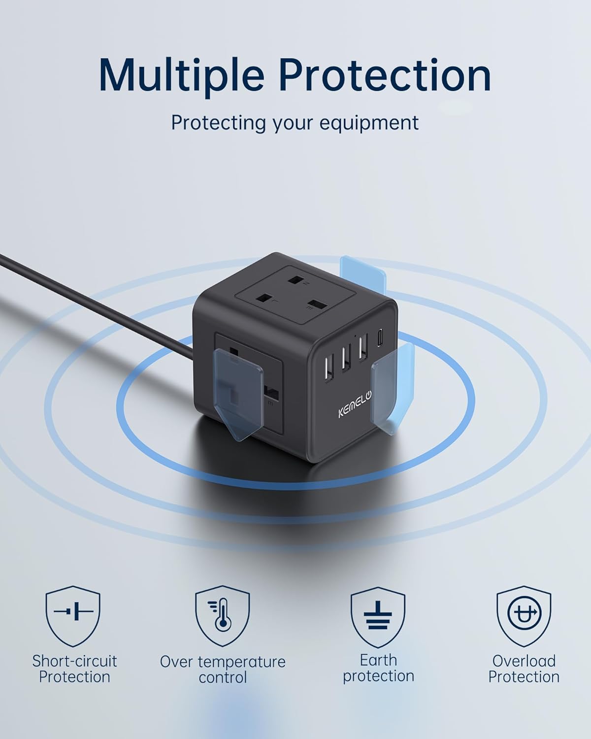 Thumbnail 3 de 3M Kemelo 4 Way Extension Lead 13A