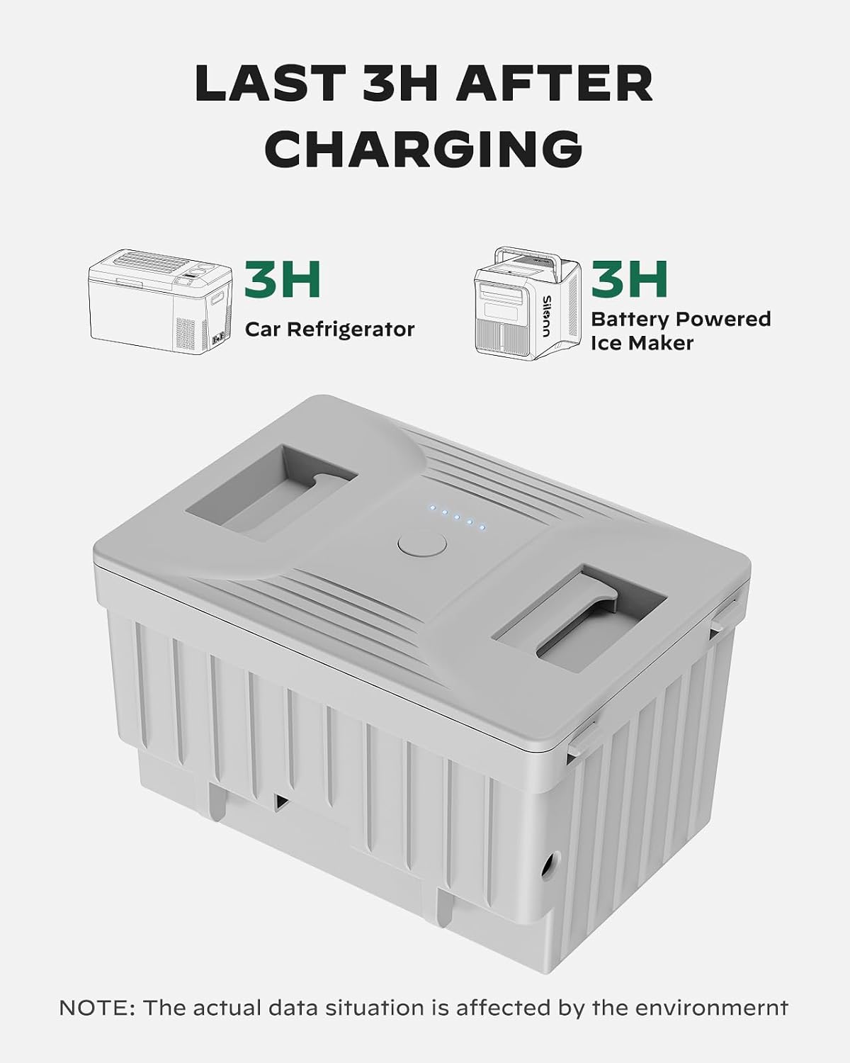 Detalle de Silonn SLIM39TA-BA Detachable 168 Wh Battery for SLIM39 Ice Makers