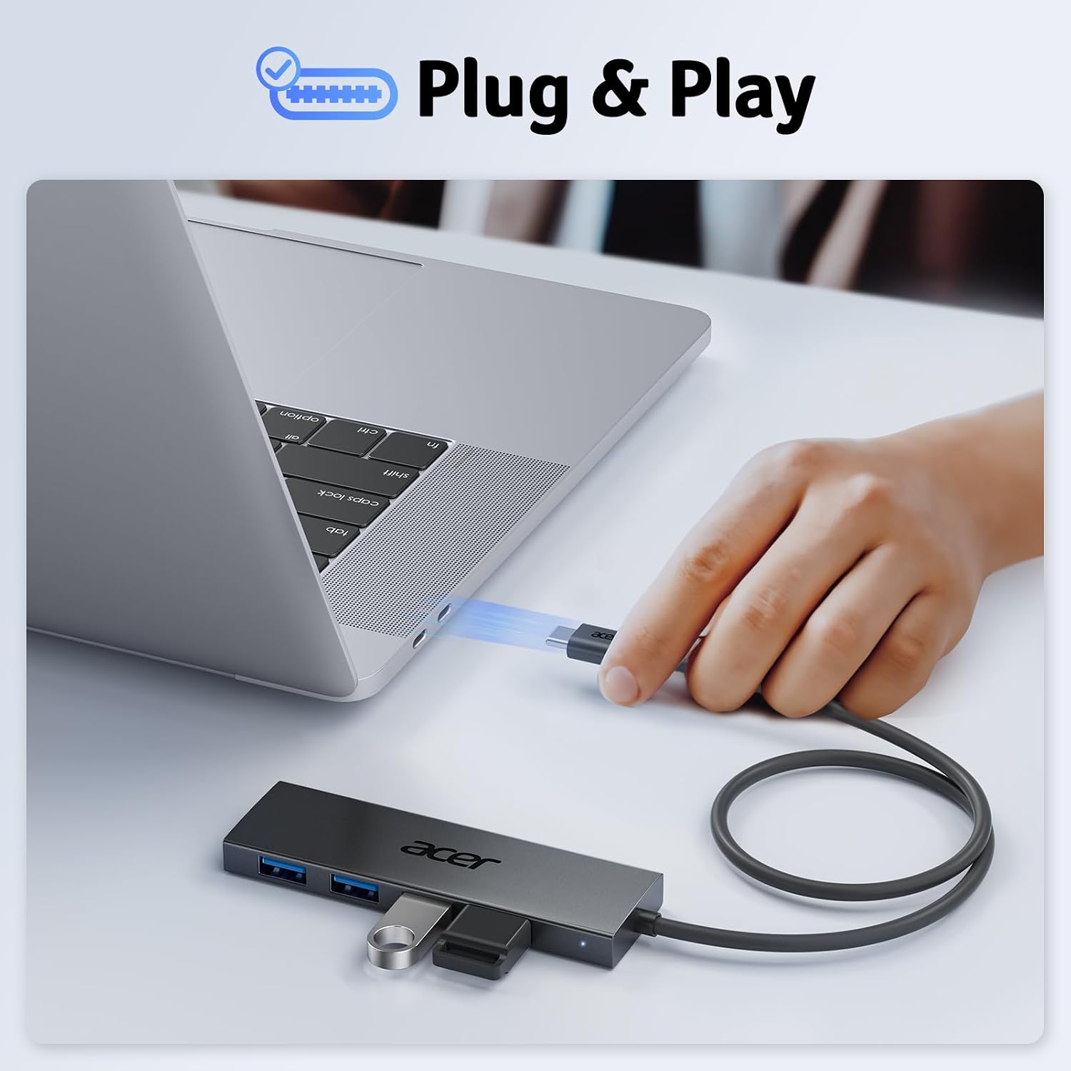 Thumbnail 4 de Acer USB Hub 3.0 Ultra Slim 4-Port USB Adapter