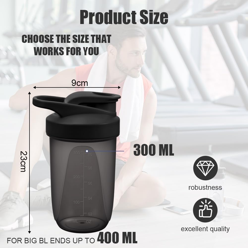 Detalle 2 de Alaoo Protein Shaker Bottle 400ml