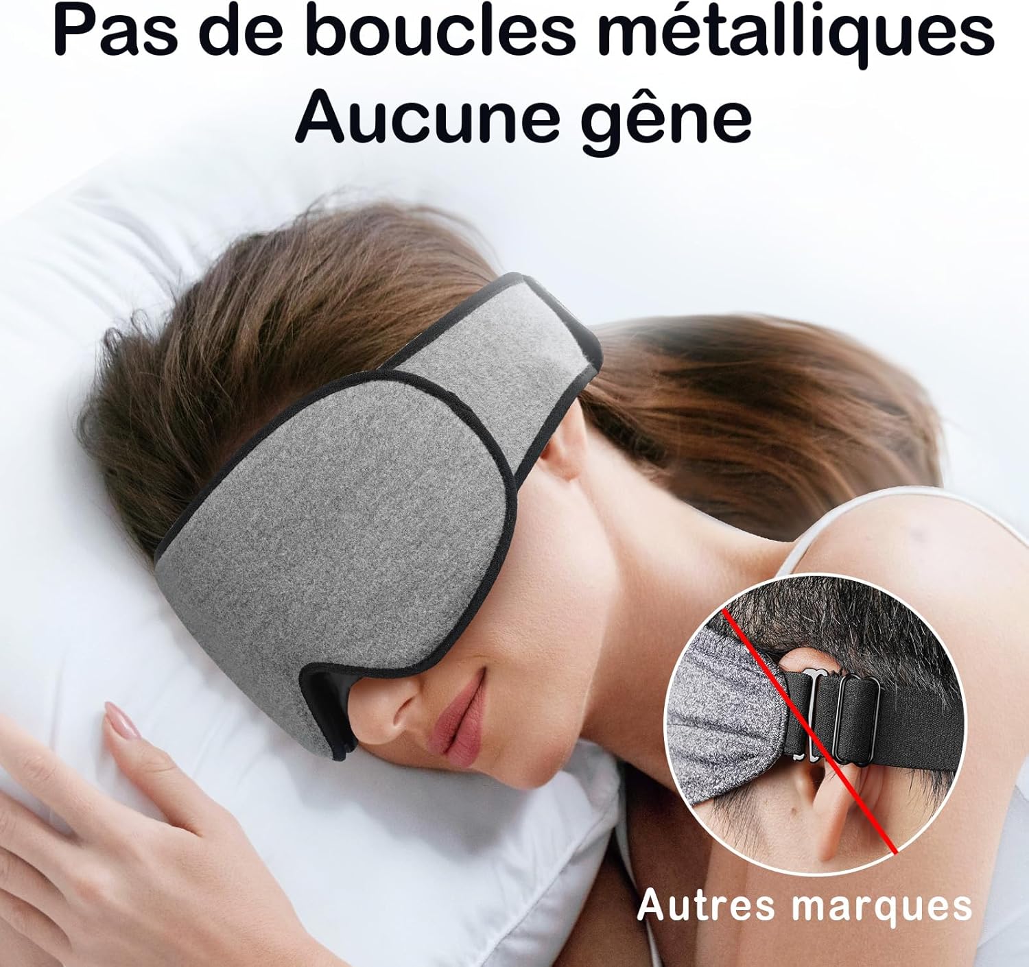 Detalle 2 de INNELO Masque de sommeil 3D 12 mm