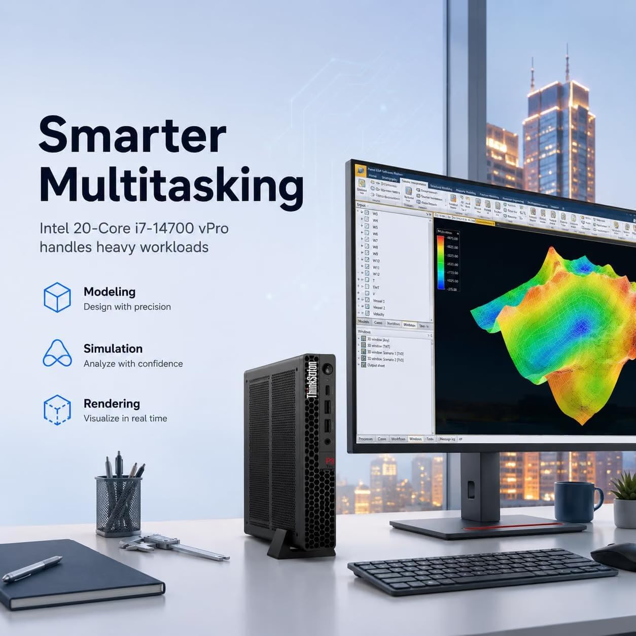 Detalle 2 de Lenovo ThinkStation Tiny workstation with Intel Core i7-14700