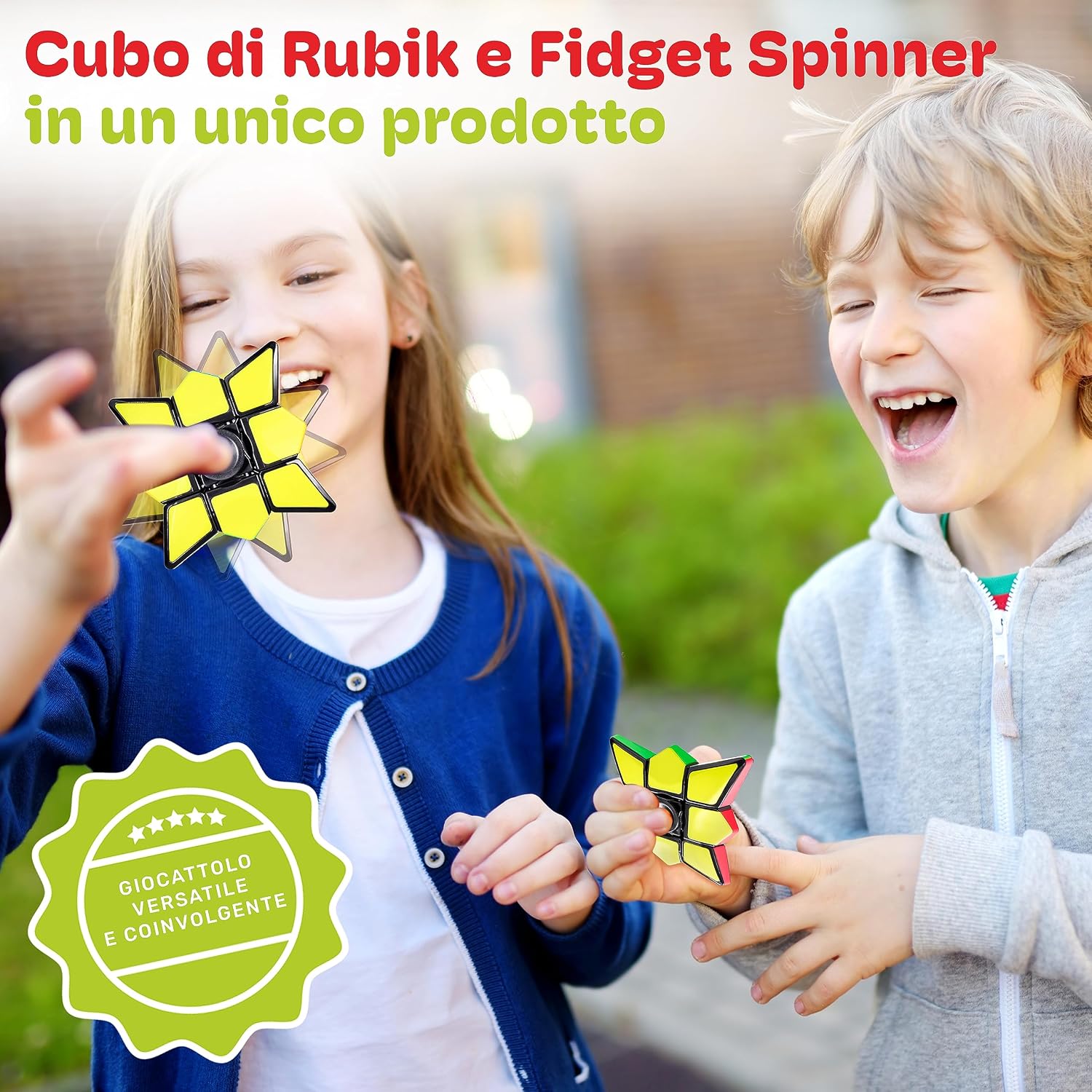 Detalle 2 de CUBIDI Fidget Spinner Star 3x3x1 🧩