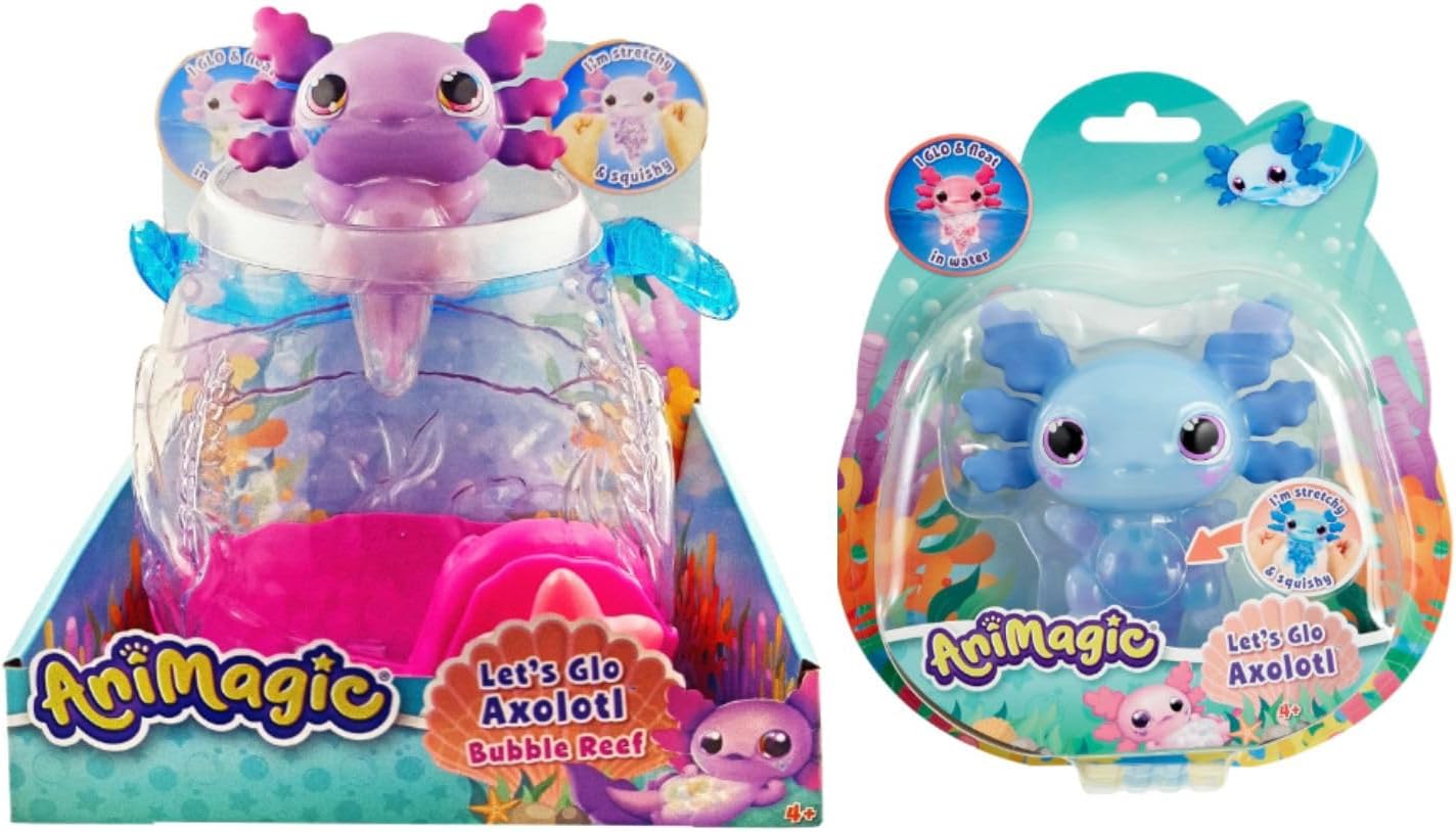 Thumbnail 6 de Animagic Let’s Glo Axolotl Rose : compagnon électronique lumineux, flottant et tactile pour enfants dès 4 ans