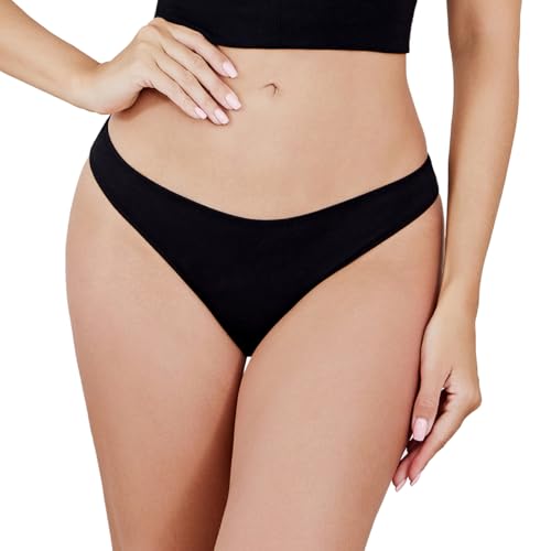 Detalle 2 de Channo Tangas de Algodón para Mujer – Pack 6, Multicolor A, S/M