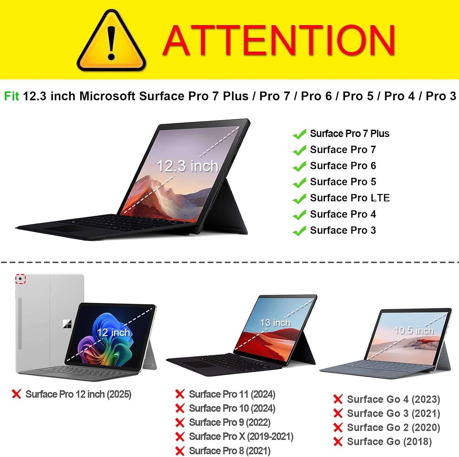 Detalle de FINTIE ECAB099US – etui do Surface Pro, kieszeń i magnetyczne zamknięcie