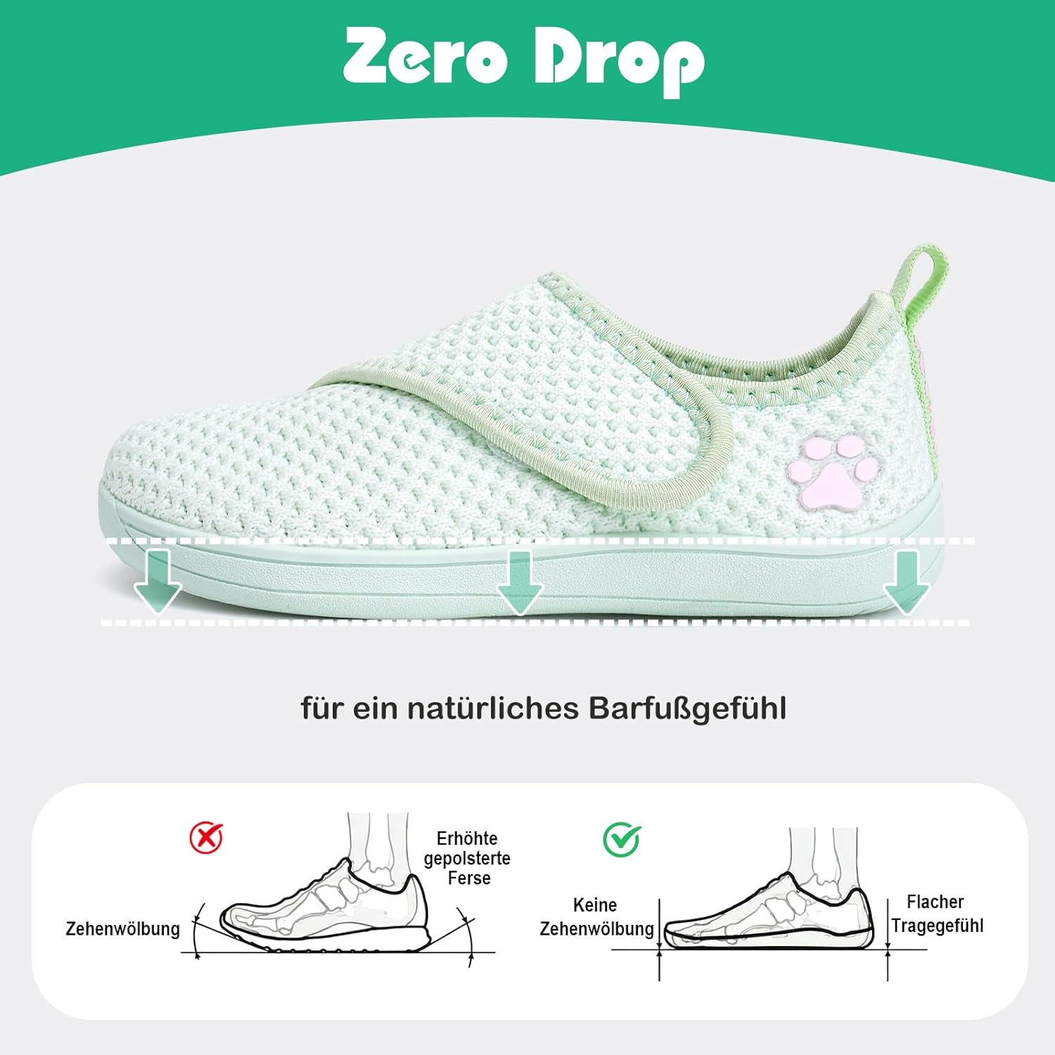 Thumbnail 4 de IceUnicorn Baby Barfußschuhe: Breite Kleinkind-Lauflernschuhe mit Anti-Rutsch-Sohle